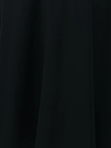 Odette Black Polyester Solid Skirt For Women - Image 6