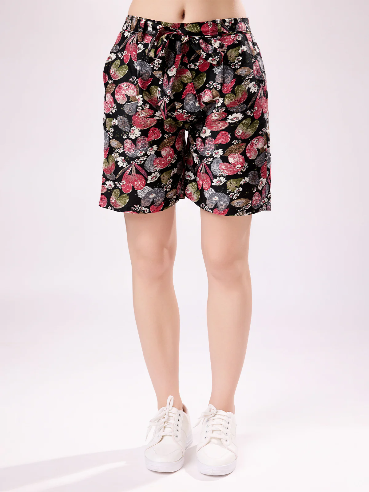 Odette Black Printed Cotton Blend Stitched Co-Ord Set For Women - Image 7