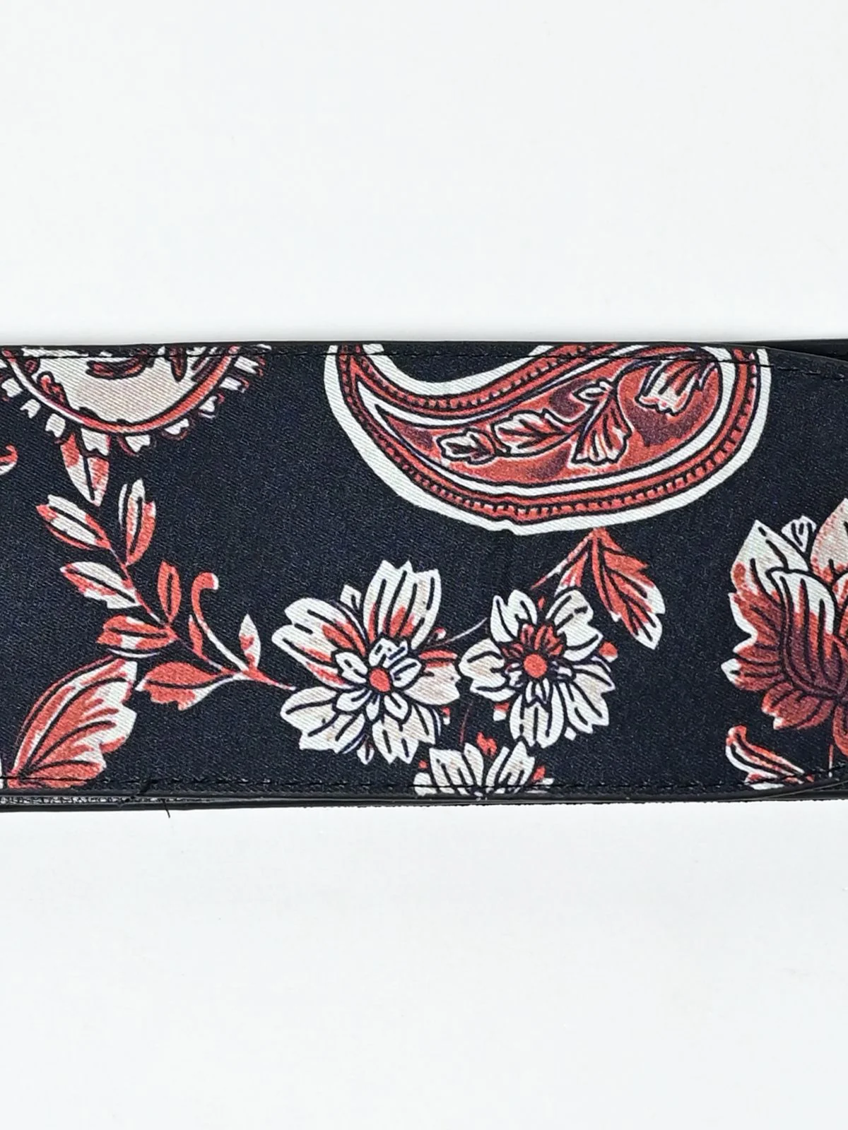 Odette Black PU Printed Belt For Women - Image 5