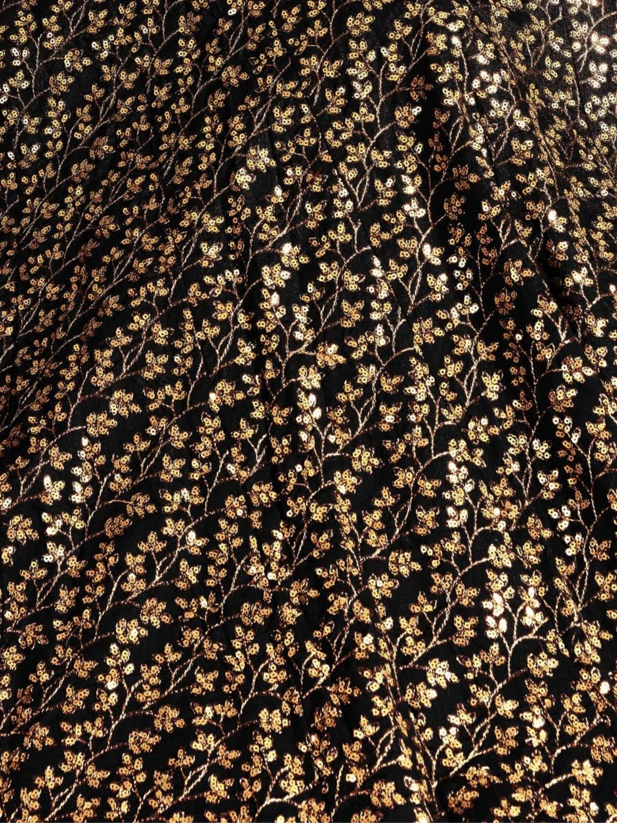 Odette Black Silk Blend Embroidered Semi Stitched Lehenga With Blouse For Women - Image 6