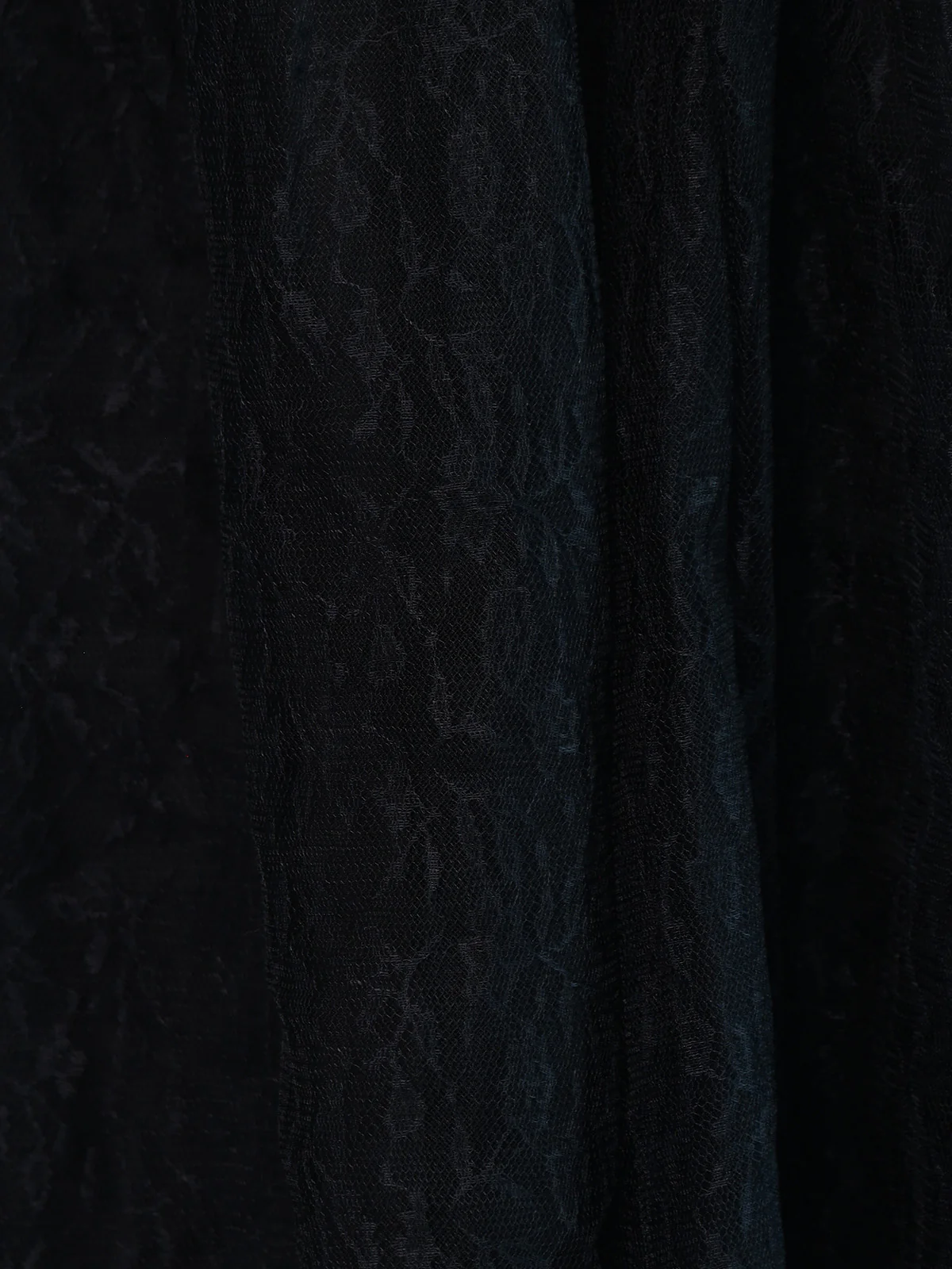 Odette Black Soft Net Embellished Dresses For Women - Image 4