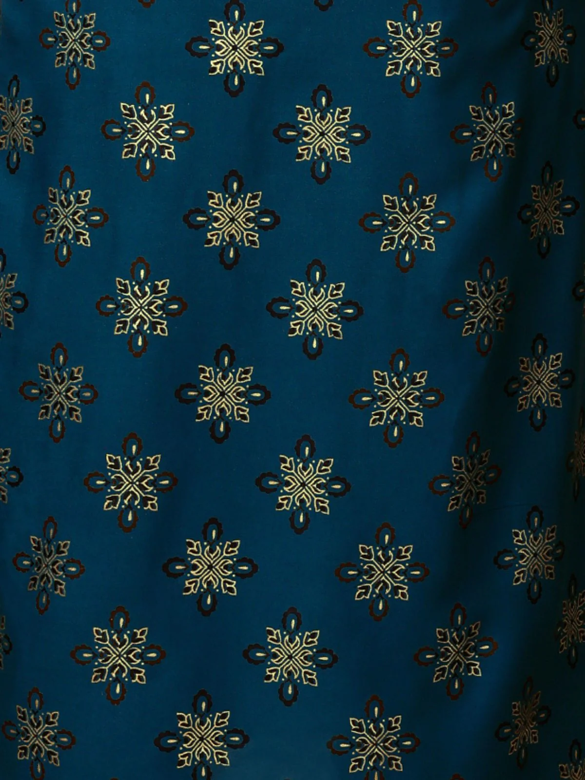 Odette Blue Embroidered Rayon Stitched Kurta Set For Women - Image 8