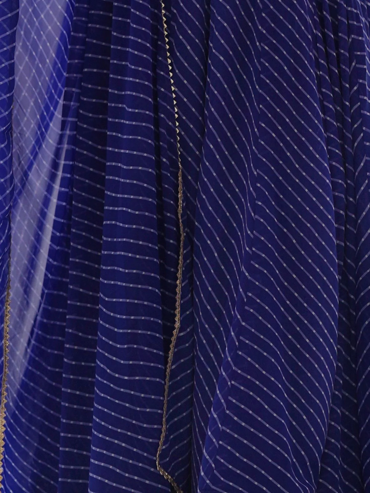 Odette Blue Georgette Printed Kurta Set For Women - Image 4