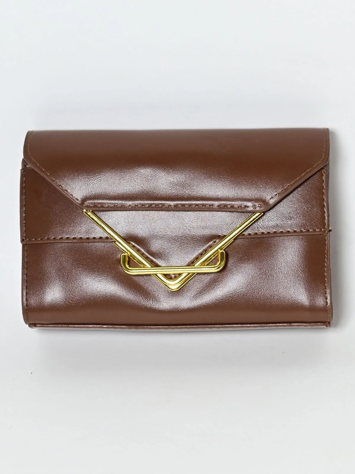 Odette Brown PU Metallic Design Belt Bag For Women - Image 3