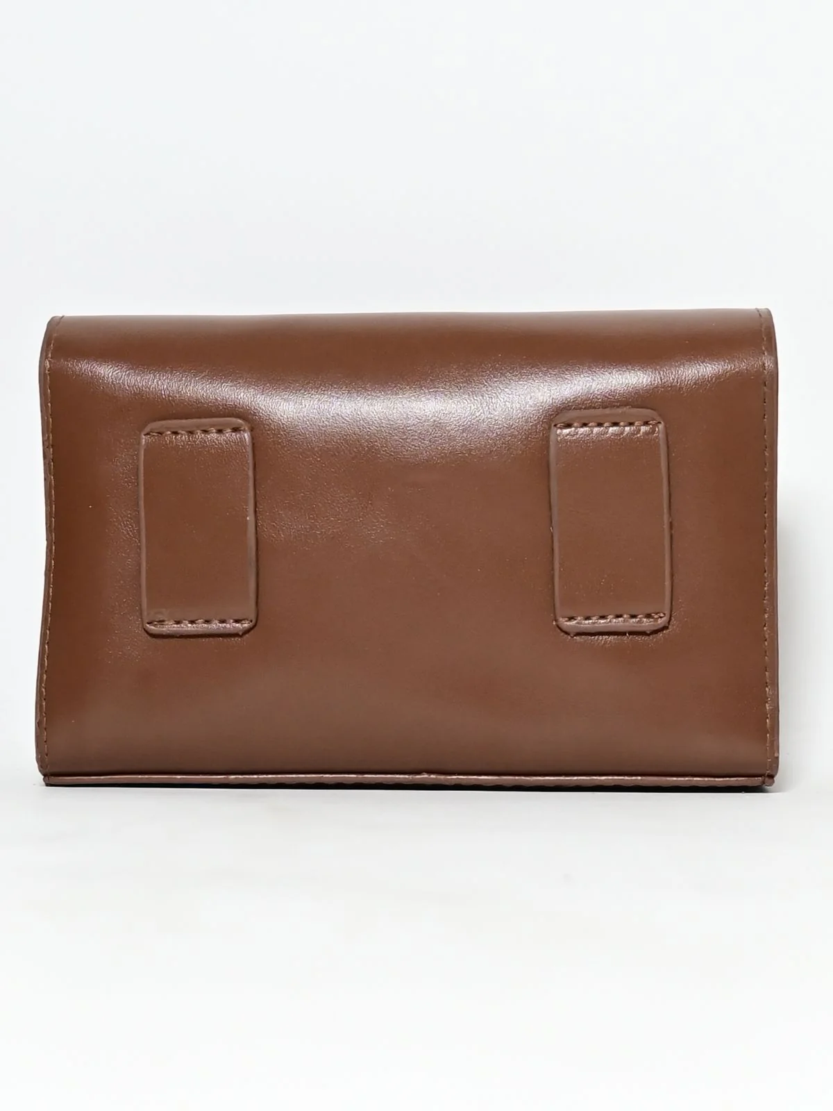 Odette Brown PU Metallic Design Belt Bag For Women - Image 5