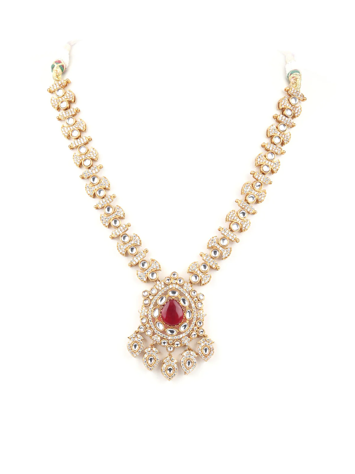 Odette Gold Choker Bridal Neck Piece Set For Women - Image 4