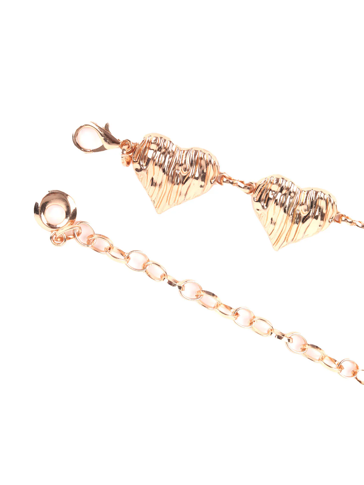Odette Gold Metal Heart Waist Belt for Women - Image 5
