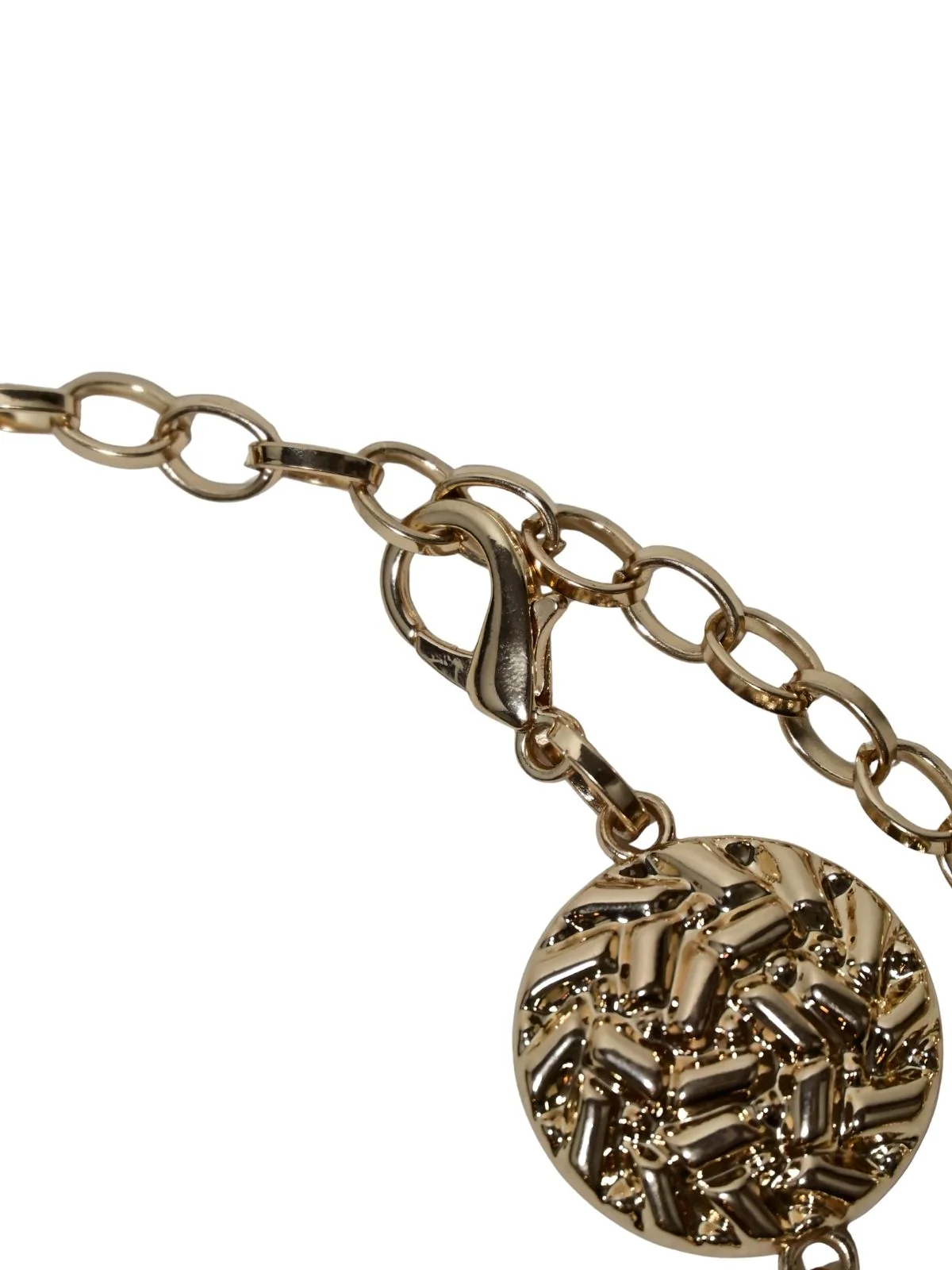 Odette Golden Alloy Metallic Design Belt For Women - Image 4