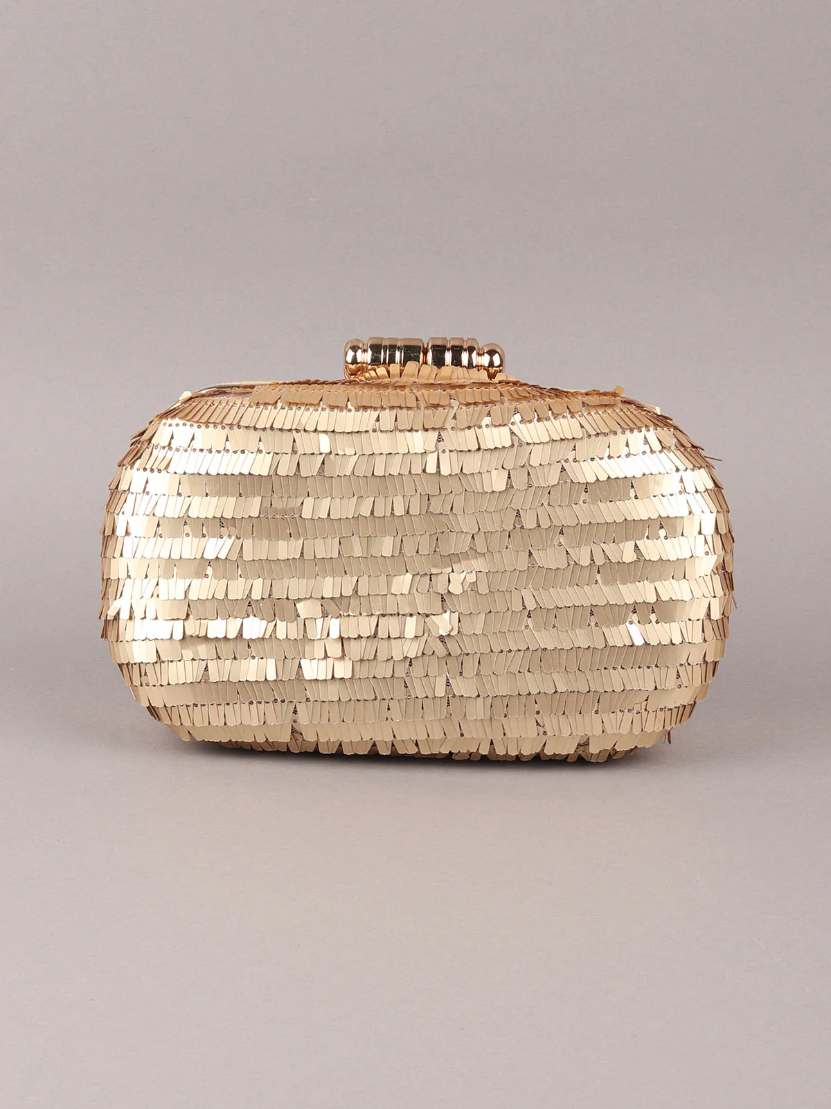 Odette Golden Embroidered Clutch For Women - Image 4