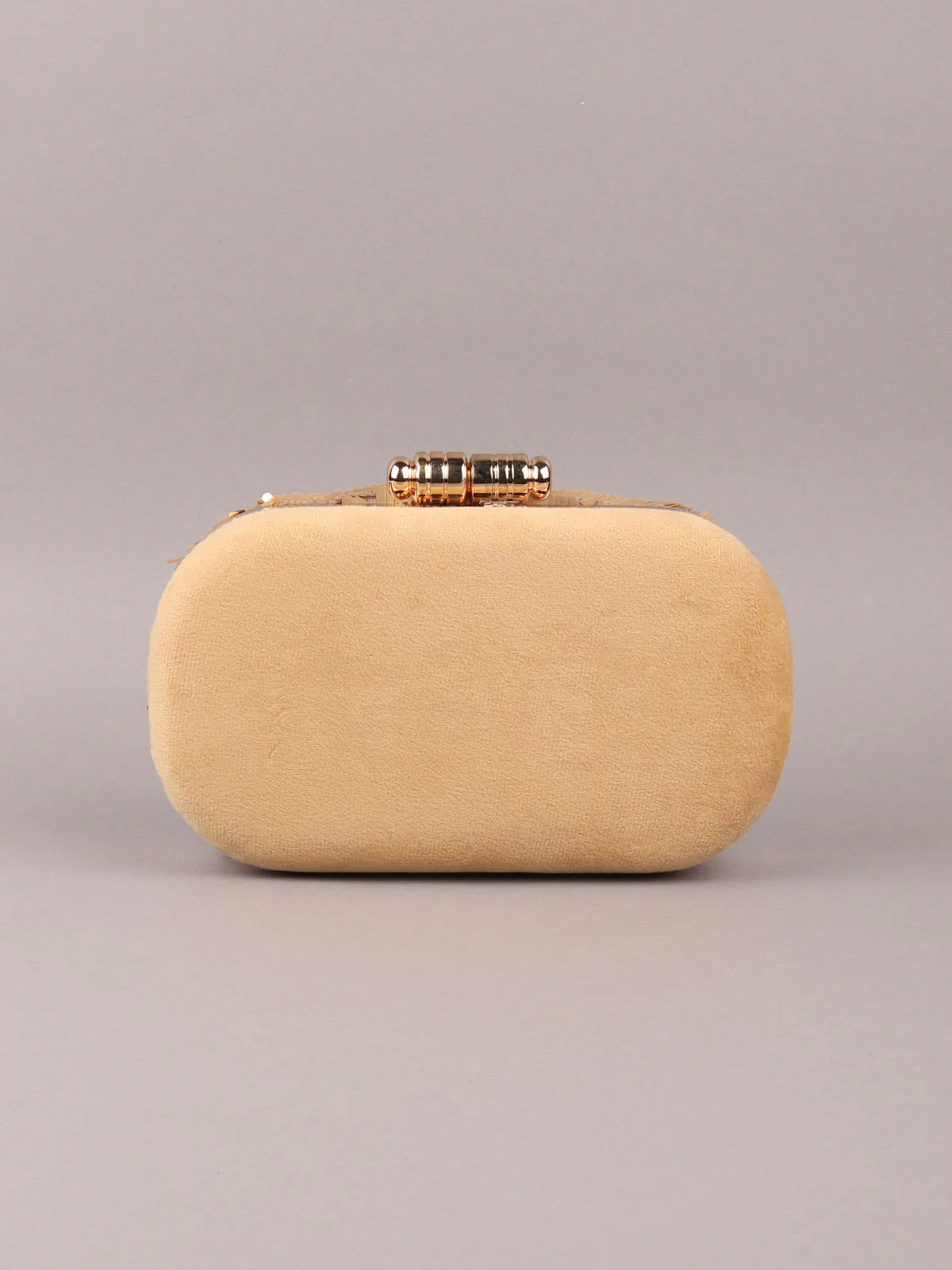 Odette Golden Embroidered Clutch For Women - Image 6