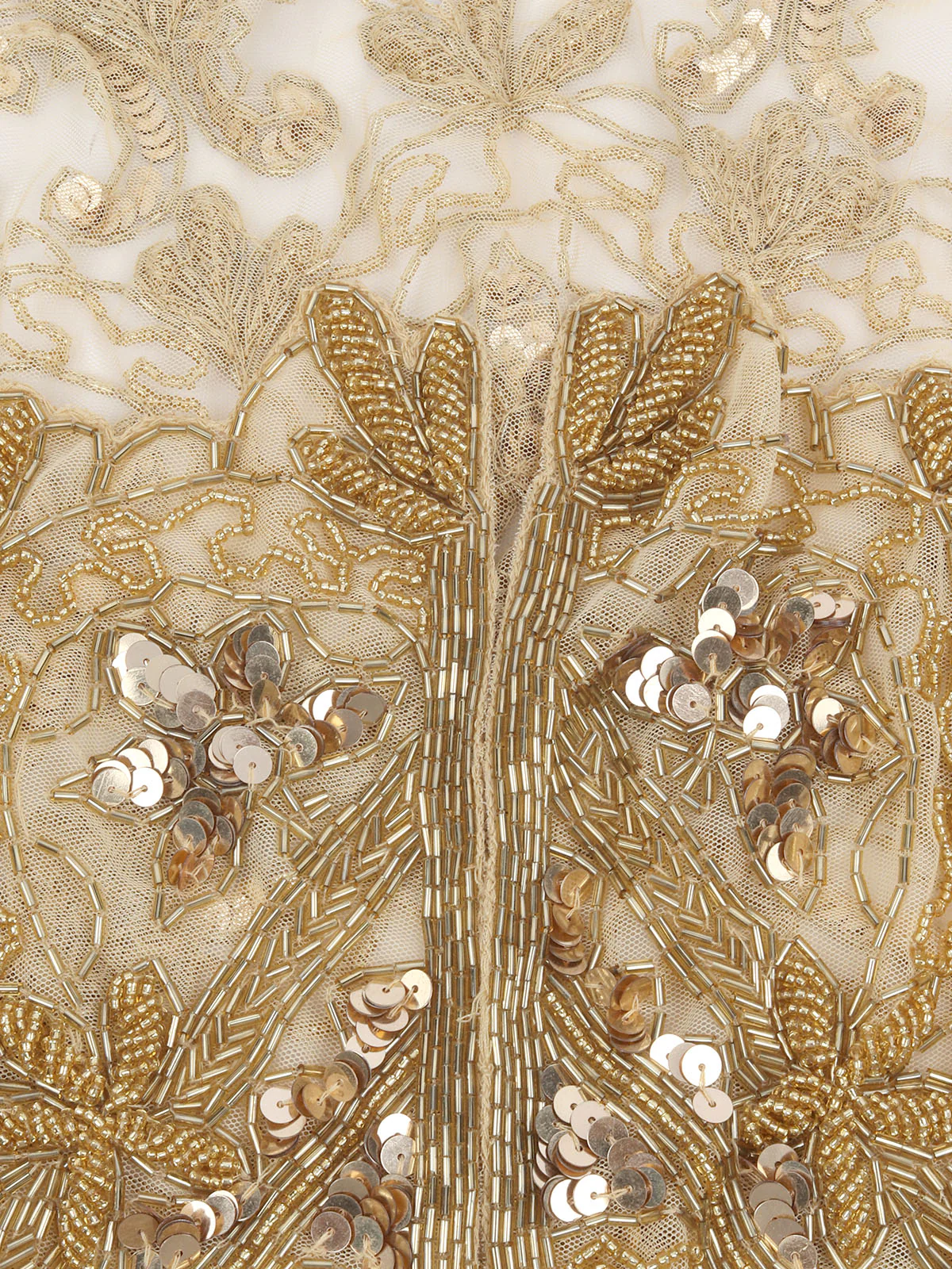 Odette Golden Net Embellished Cape For Women - Image 5