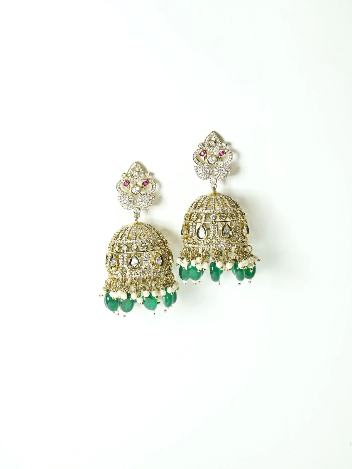 Odette Green Alloy Embellished Jewellery Set For Women - Image 6