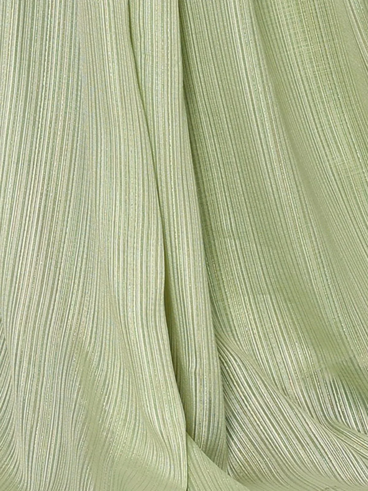 Odette Green Banglori Lace Work Saree With Unstitched Blouse For Women - Image 5