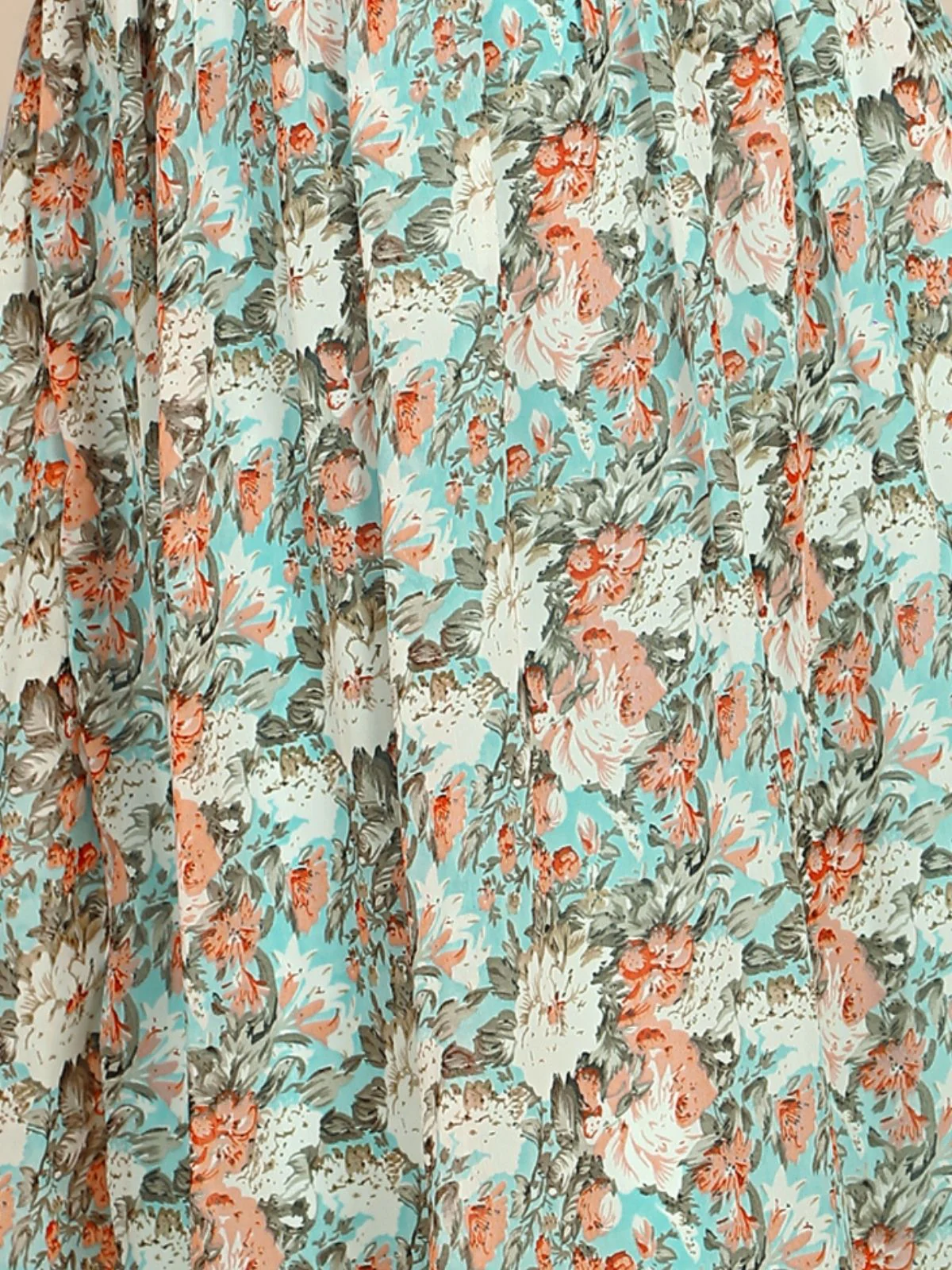Odette Green Georgette Printed Dress For Women - Image 6