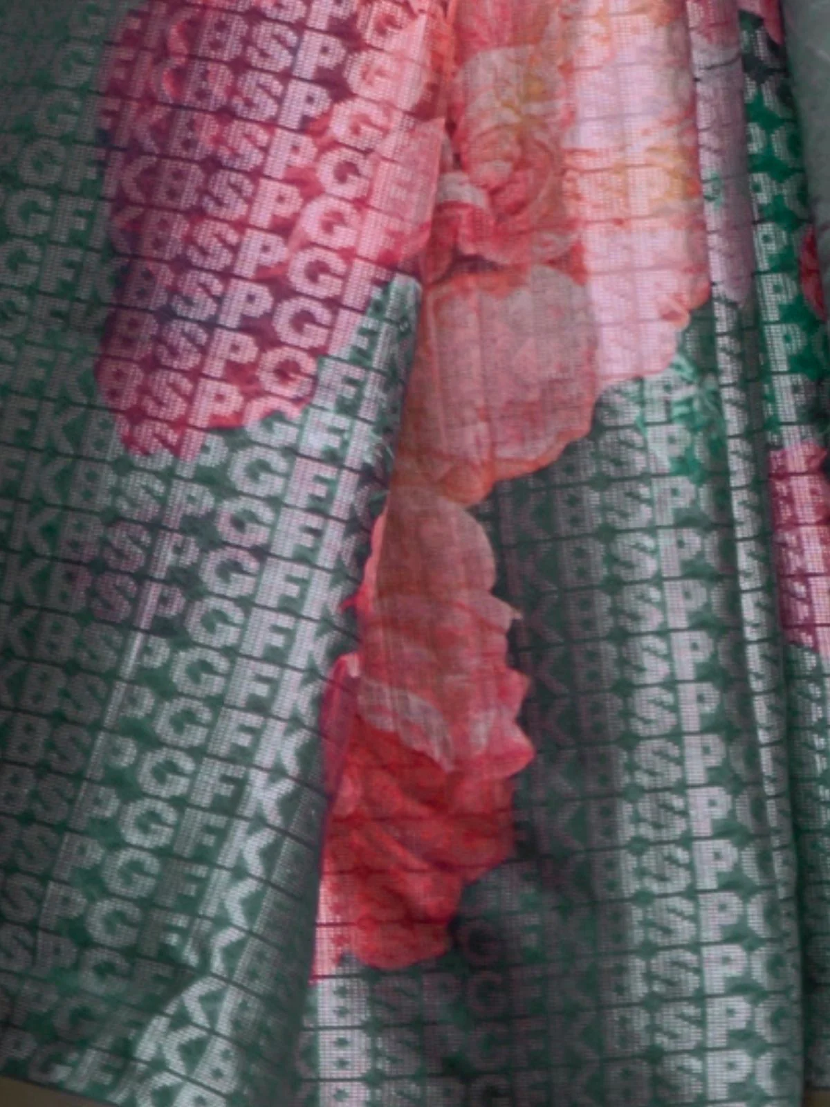Odette Green Poly Viscose Printed Saree With Unstitched Blouse For Women - Image 3