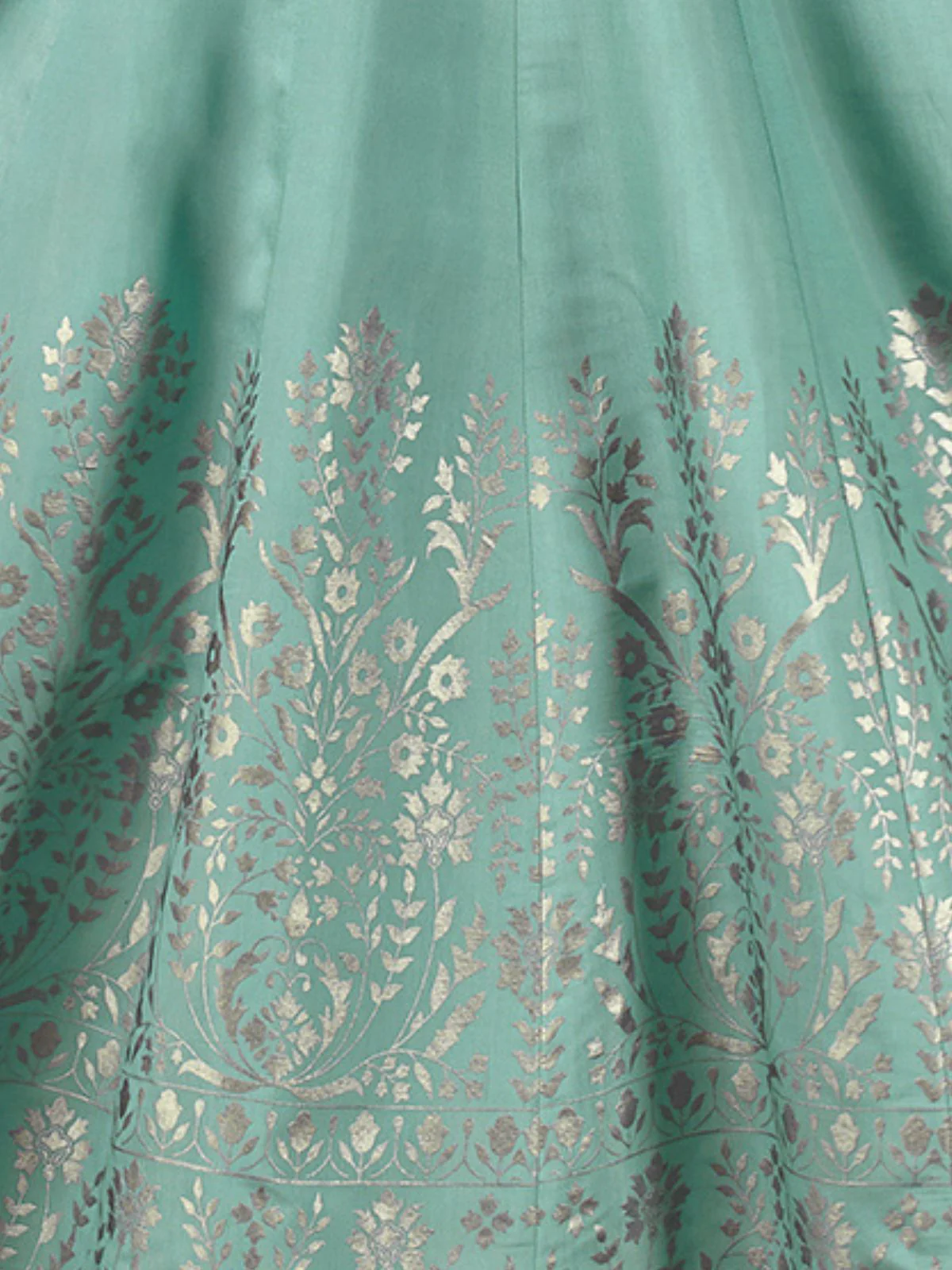 Odette Green Silk Blend Woven Stitched Kurta Set For Women - Image 5