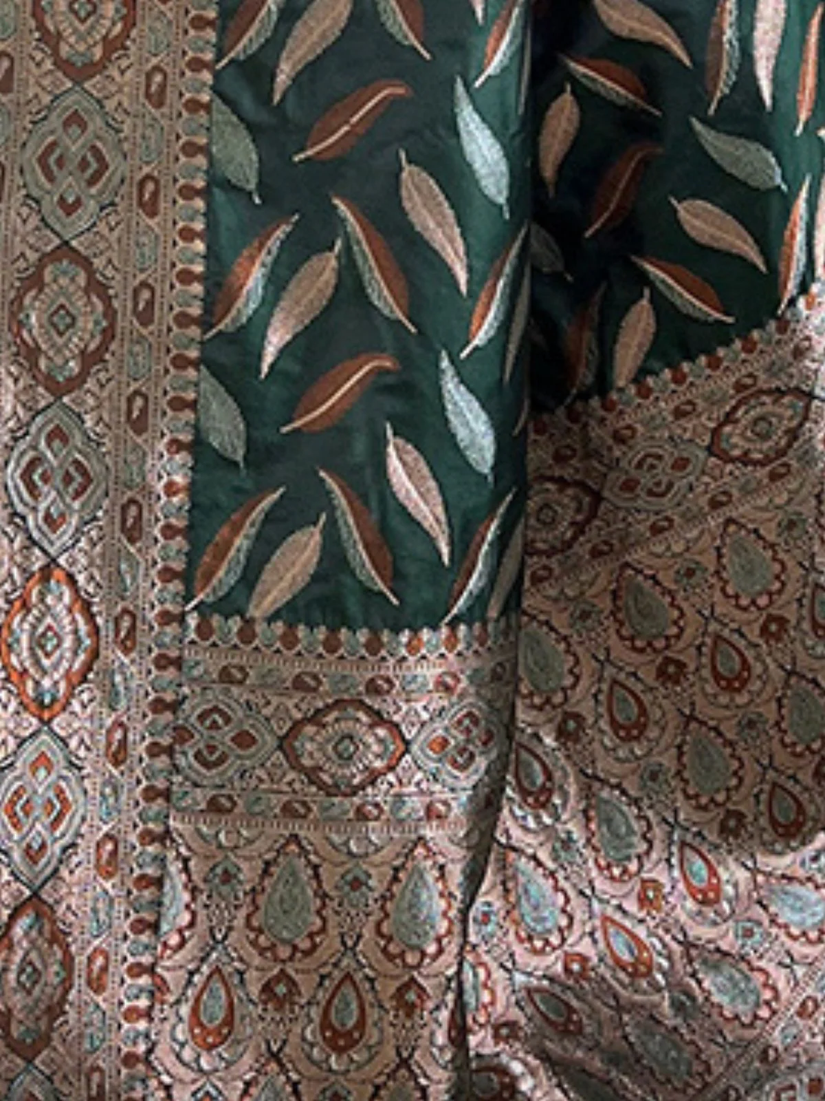 Odette Green Woven Design Soft Silk Saree With Unstitched Blouse For Women - Image 4