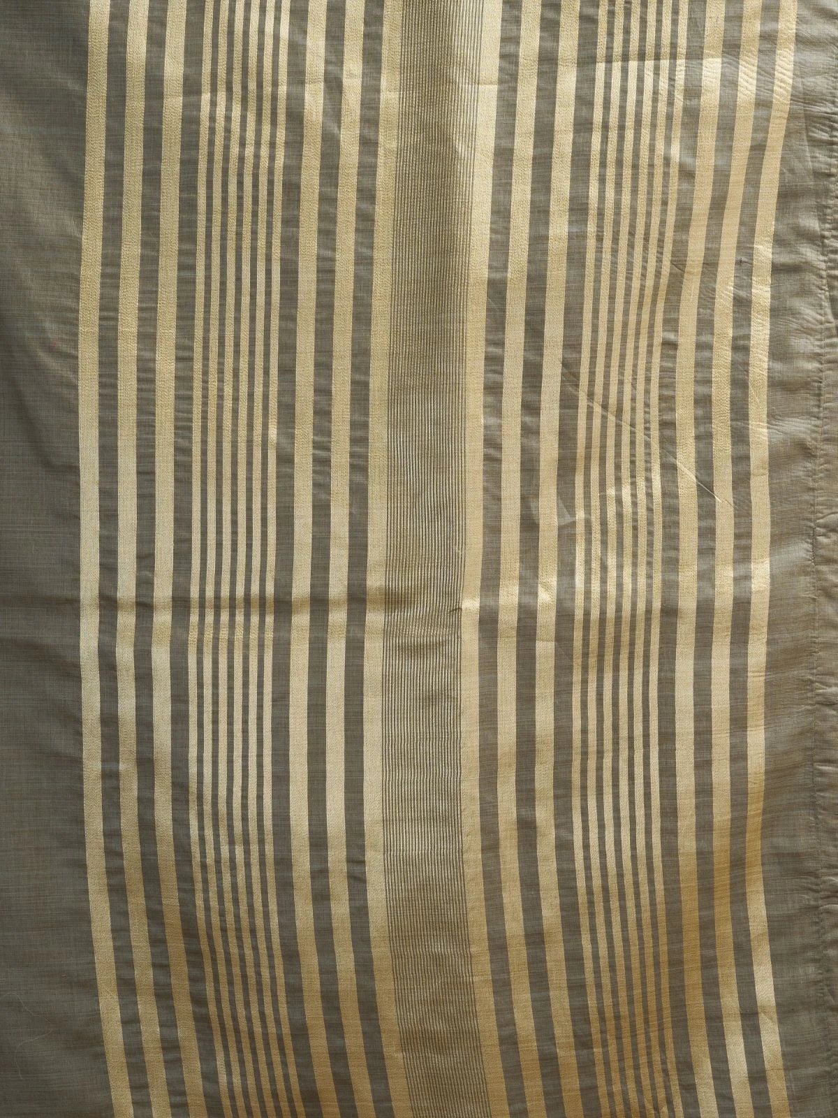 Odette Grey Cotton Blend Woven Saree For Women - Image 5