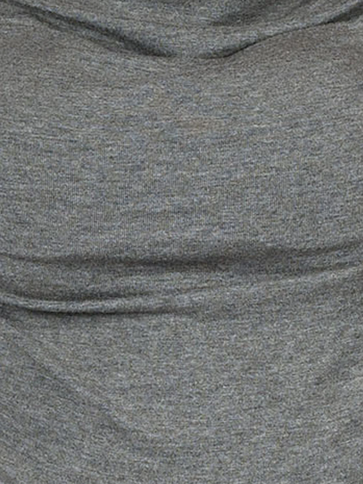 Odette Grey Cotton Rib Solid Top For Women - Image 6