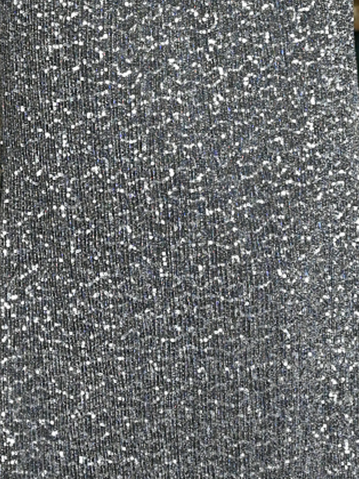 Odette Grey Gauze Textured Skirt For Women - Image 6