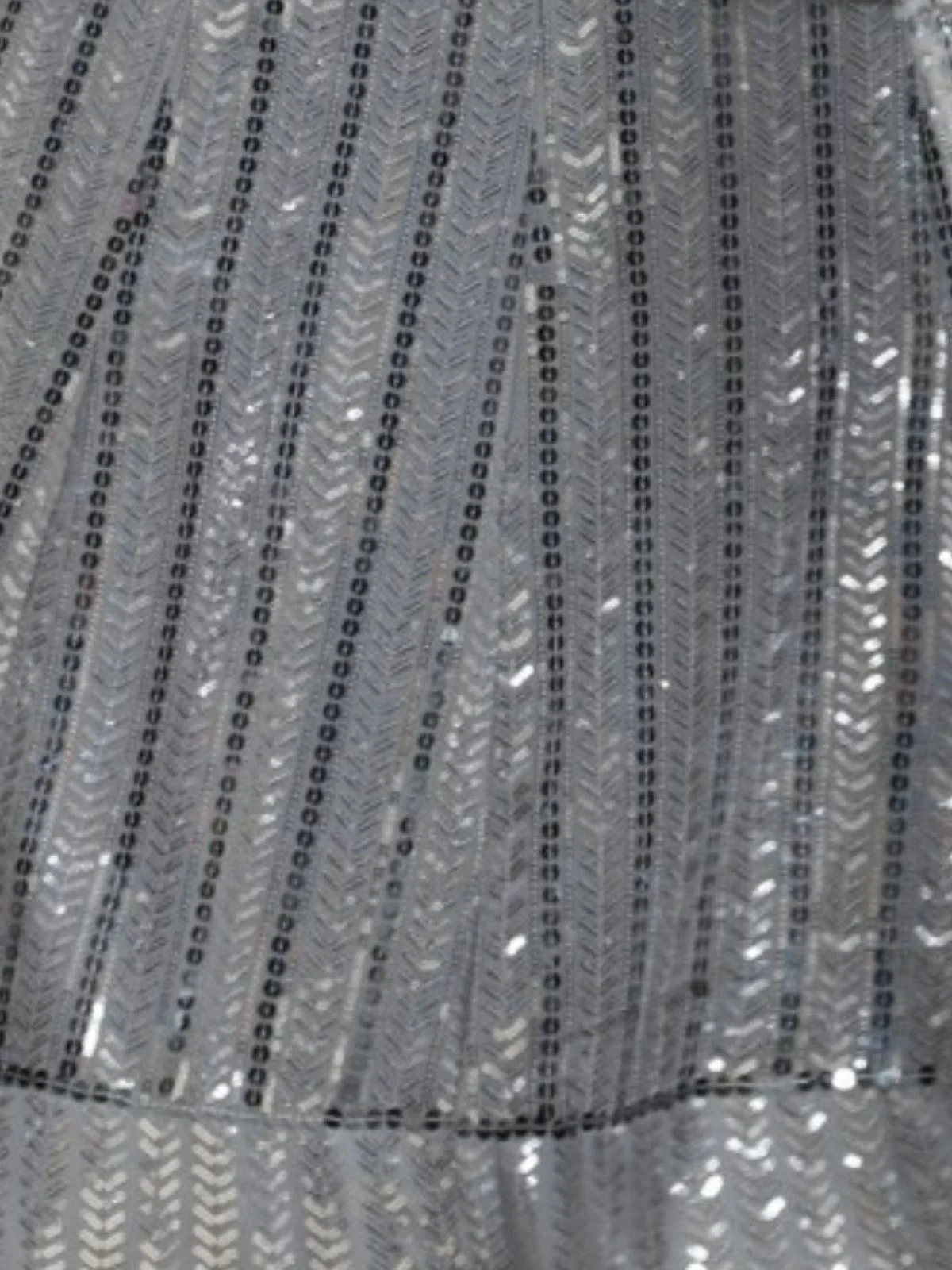 Odette Grey Georgette Embellished Semi-Stitched Lehenga For Women - Image 4