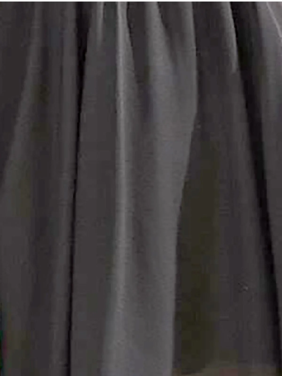 Odette Grey Georgette Solid Dress For Women - Image 5