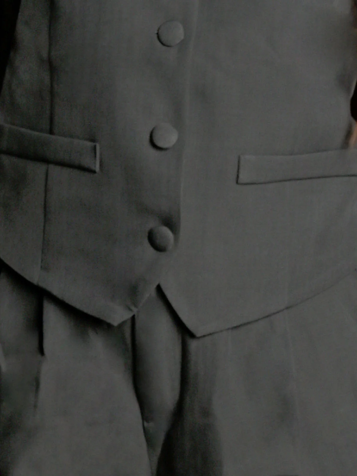Odette Grey Linen Cotton Solid Co-Ord Set For Women - Image 5