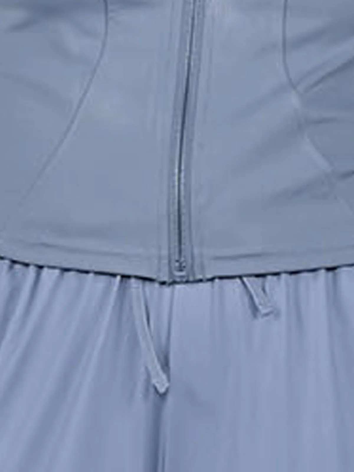 Odette Grey Polyester Lycra Solid Active Wear For Women - Image 7