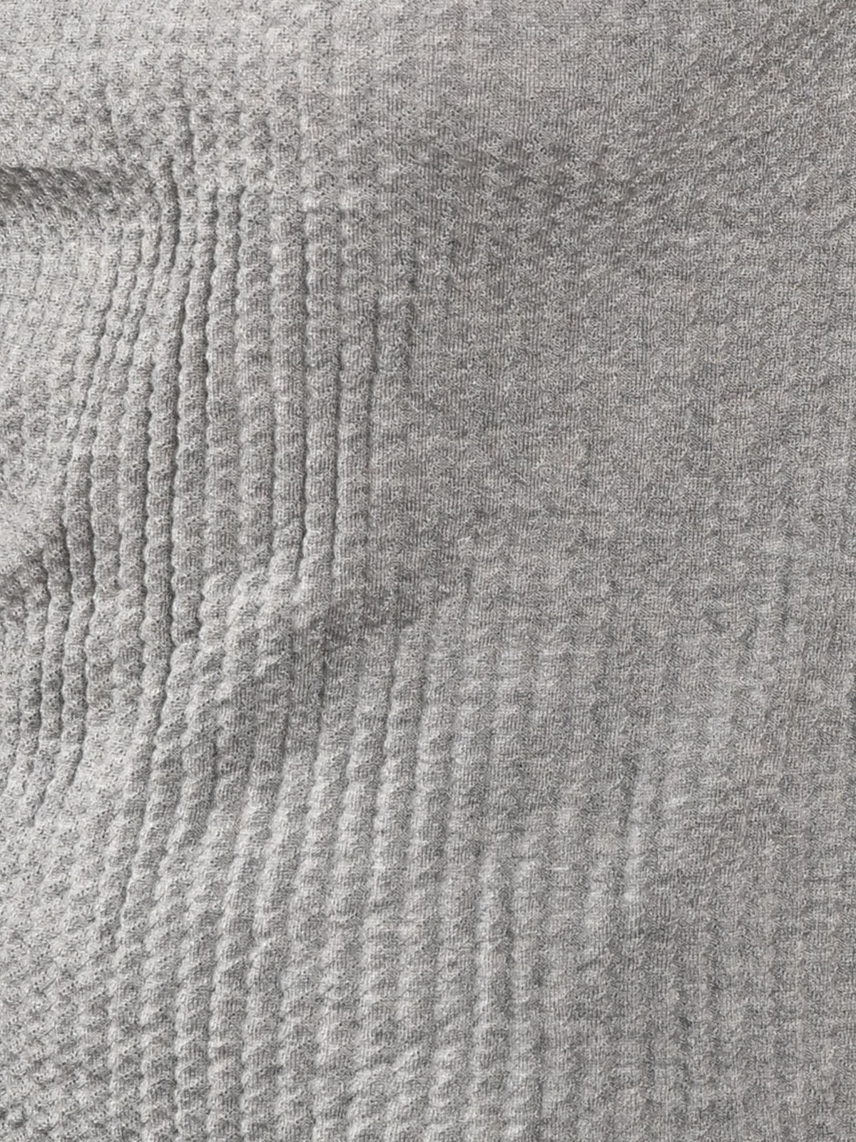 Odette Grey Ribbed Solid Top For Women - Image 6