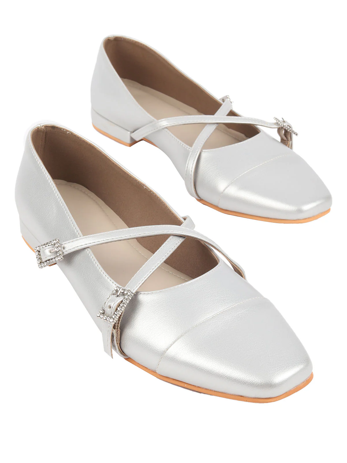 Odette Grey Textured Casual Shoes For Women - Image 4