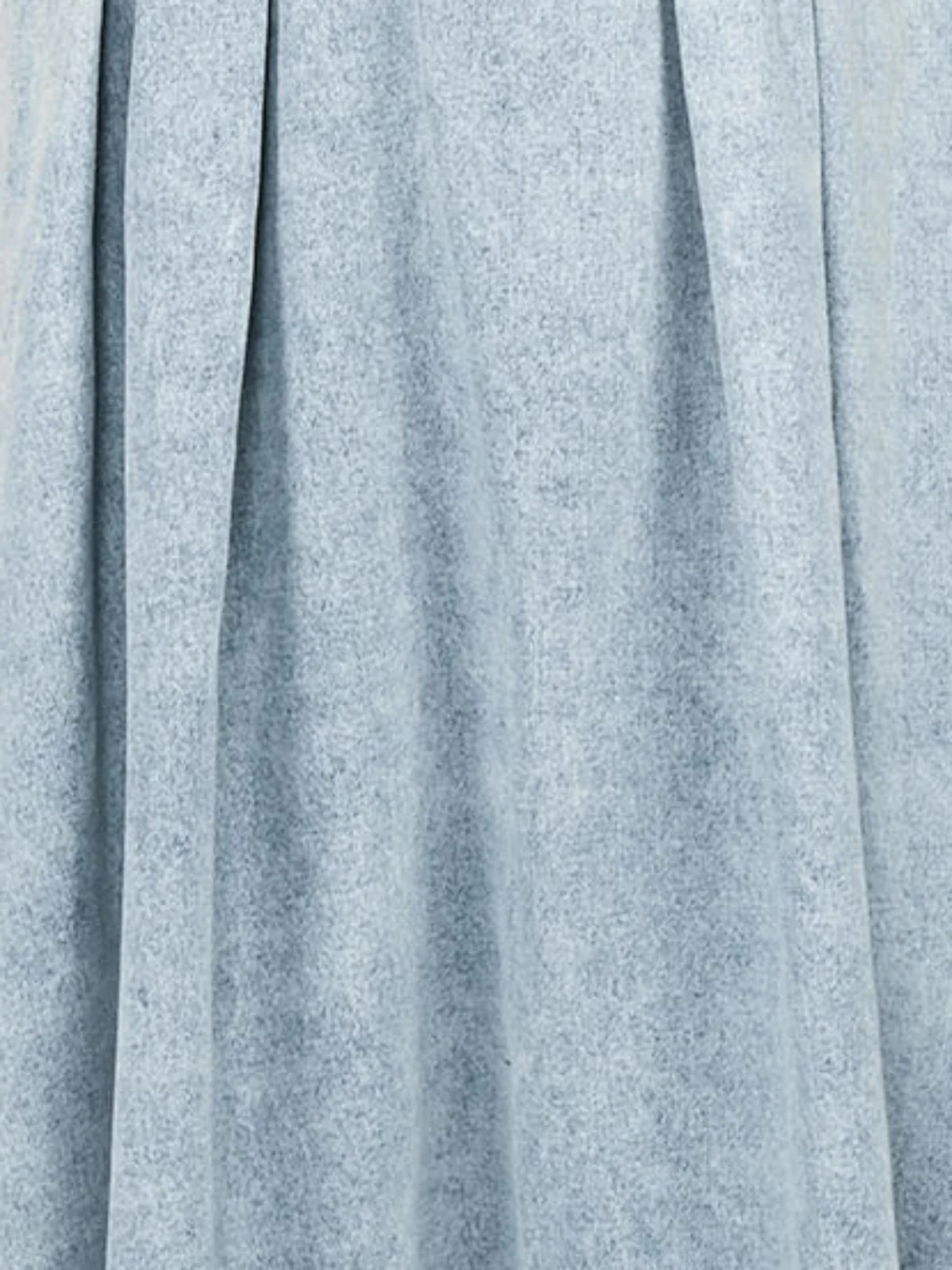 Odette Light Blue Denim Solid Skirt For Women - Image 6