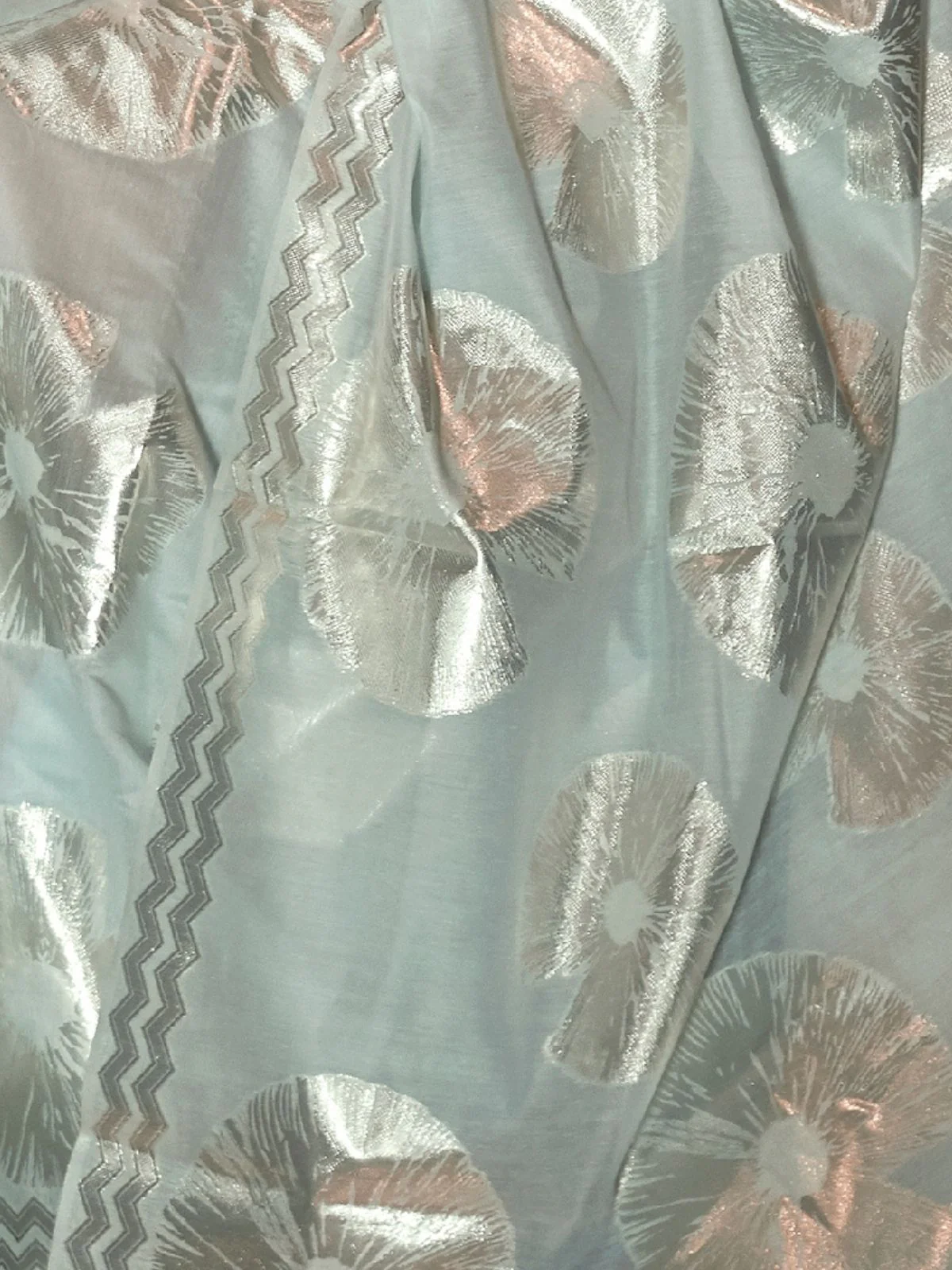 Odette Light Blue Woven Design Silk Blend Saree With Unstitched Blouse For Women - Image 3