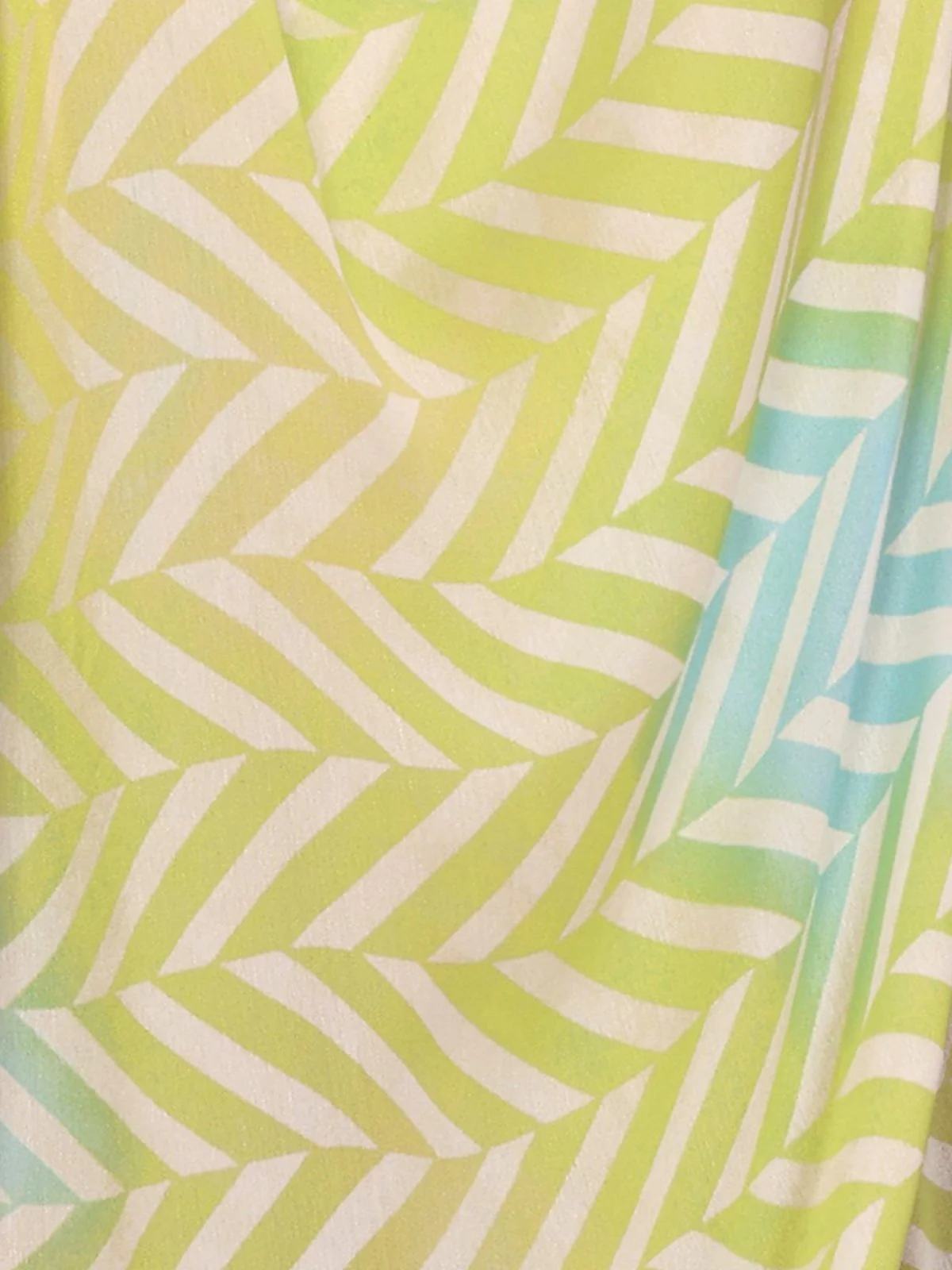 Odette Light Green Georgette Printed Saree With Unstitched Blouse For Women - Image 5