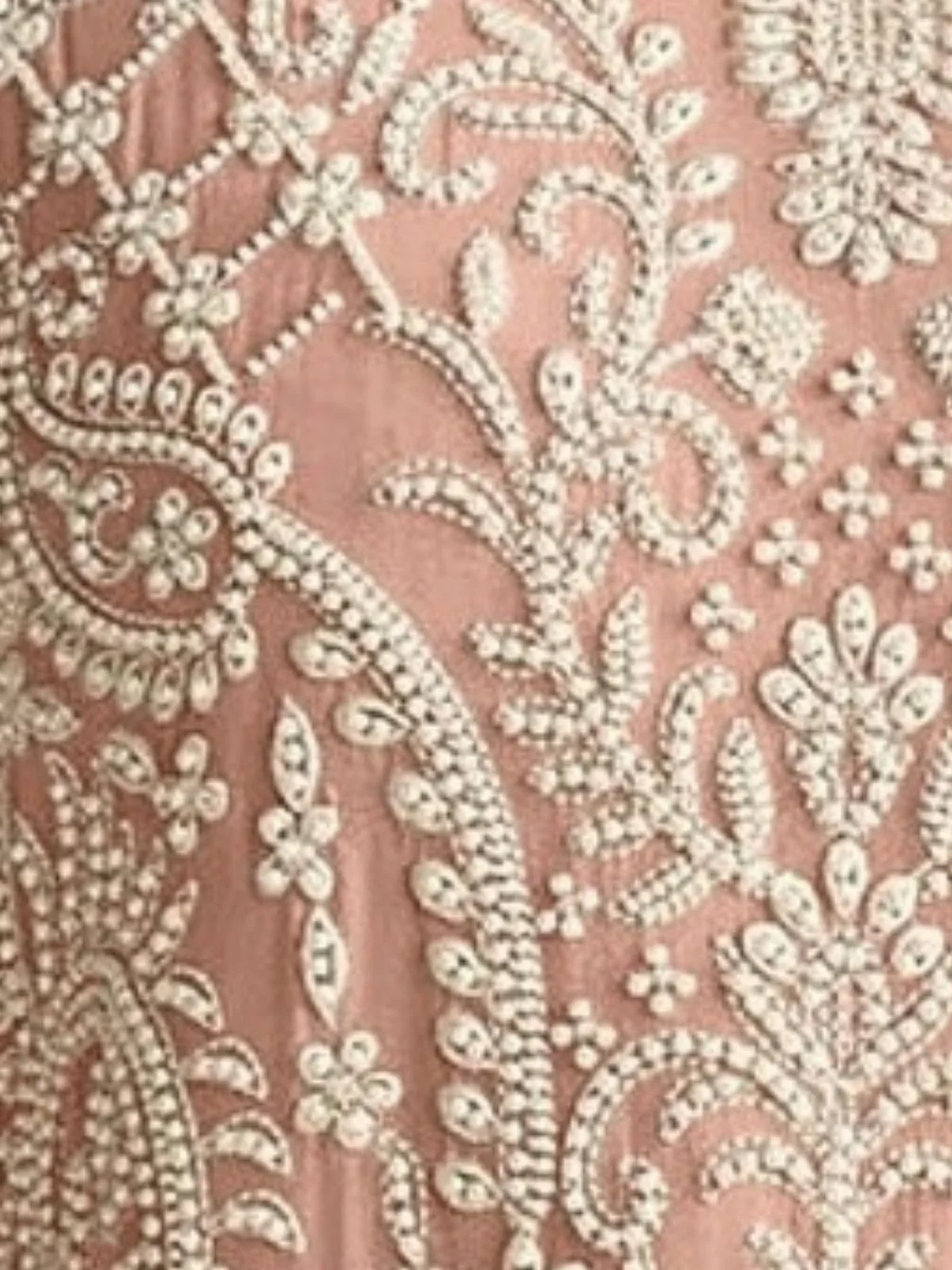 Odette Light Pink Georgette Embellished Semi Stitched Kurta Set For Women - Image 3