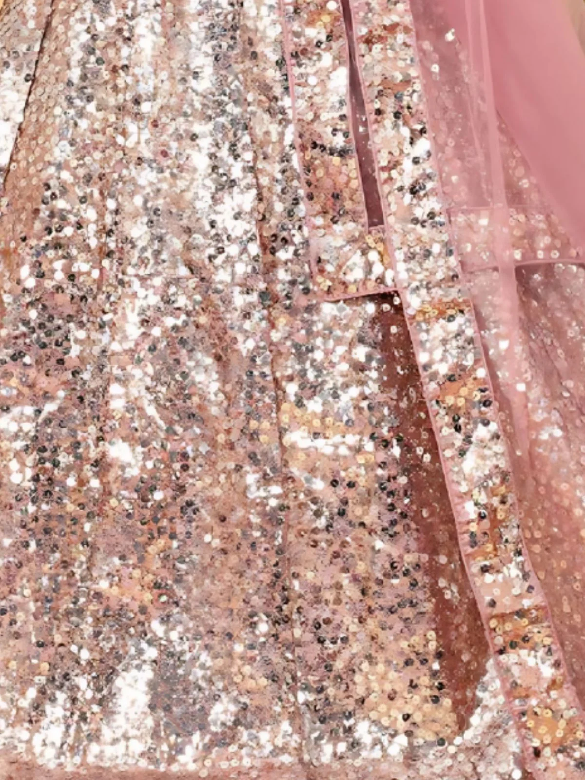 Odette Light Pink Satin Slik Embellished Semi-Stitched Lehenga For Women - Image 4