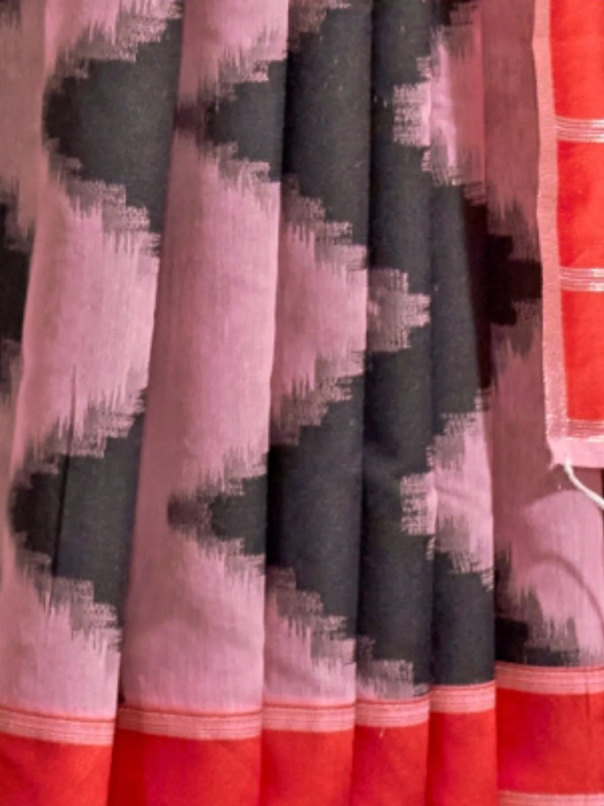 Odette Light Pink Silk Blend Woven Saree With Unstitched Blouse For Women - Image 3