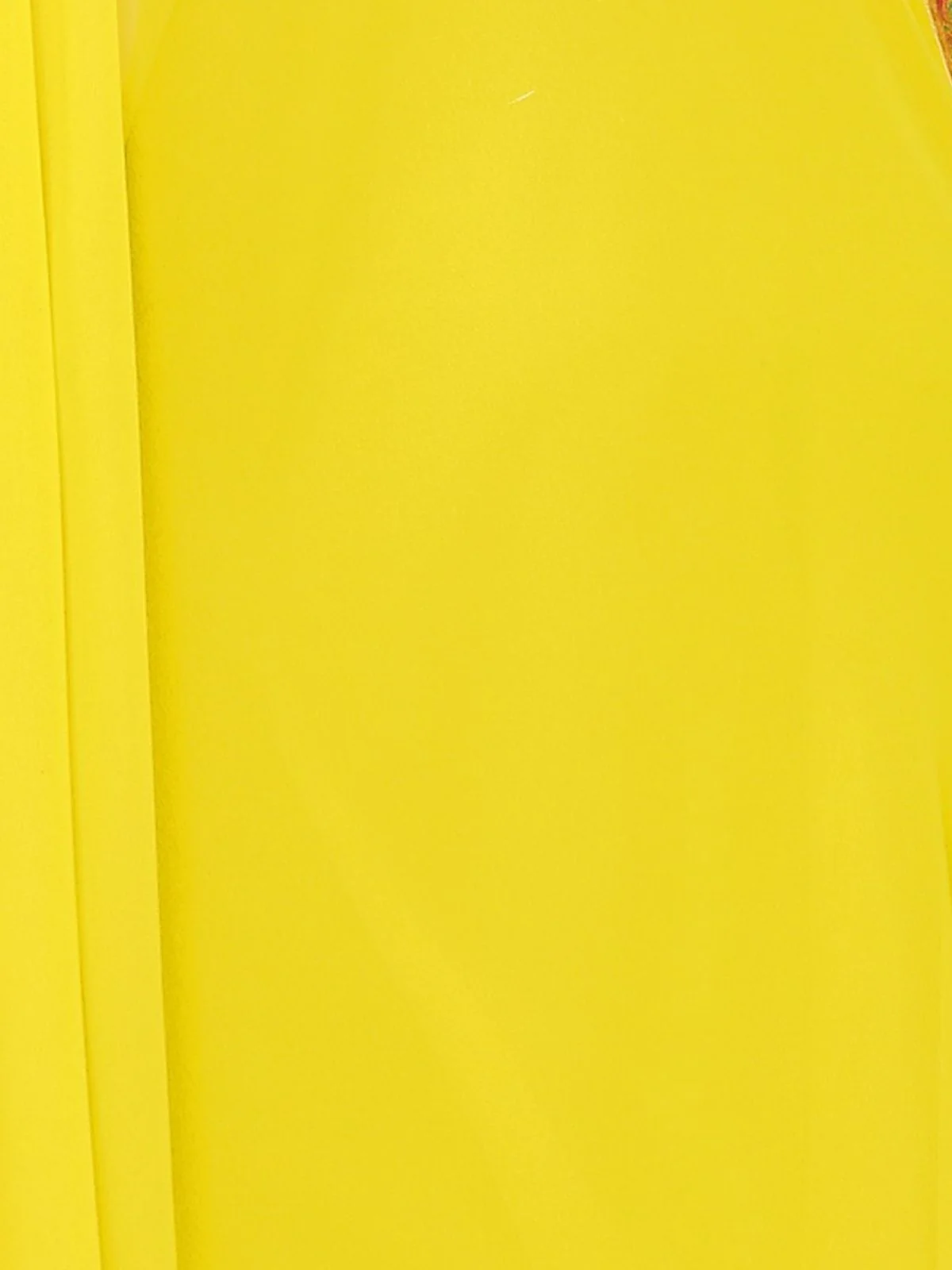 Odette Light Yellow Georgette Printed Saree For Women - Image 5