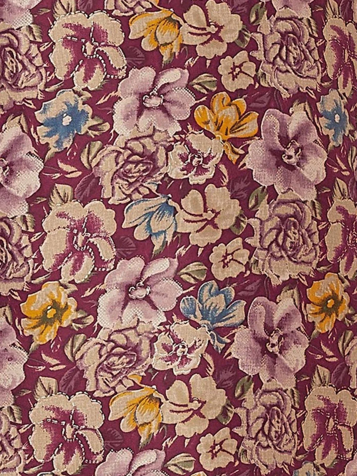 Odette Magenta Rayon Floral Printed Semi-Stitched Co-Ord Set For Women - Image 6