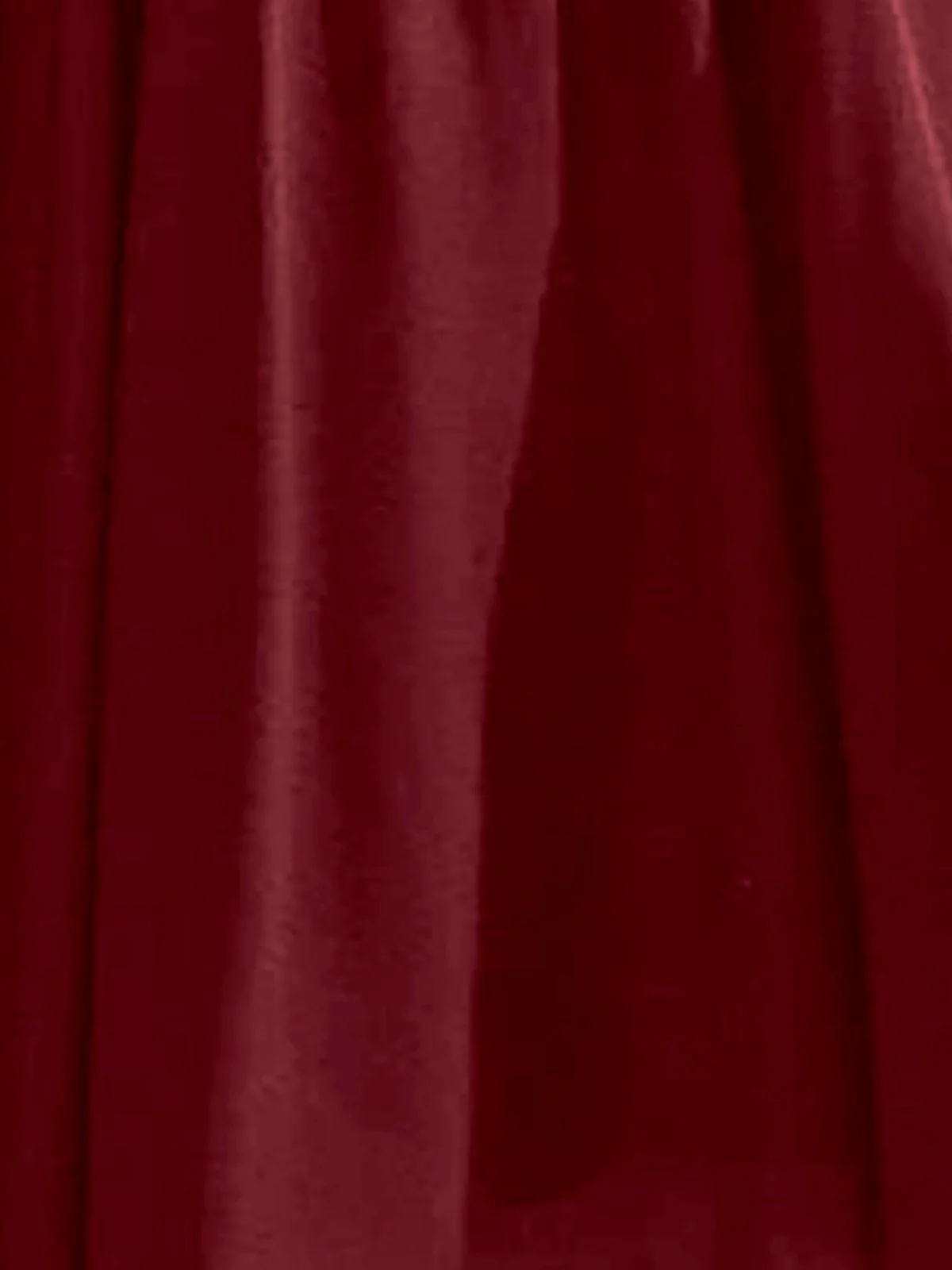 Odette Maroon Georgette Solid Dress For Women - Image 5