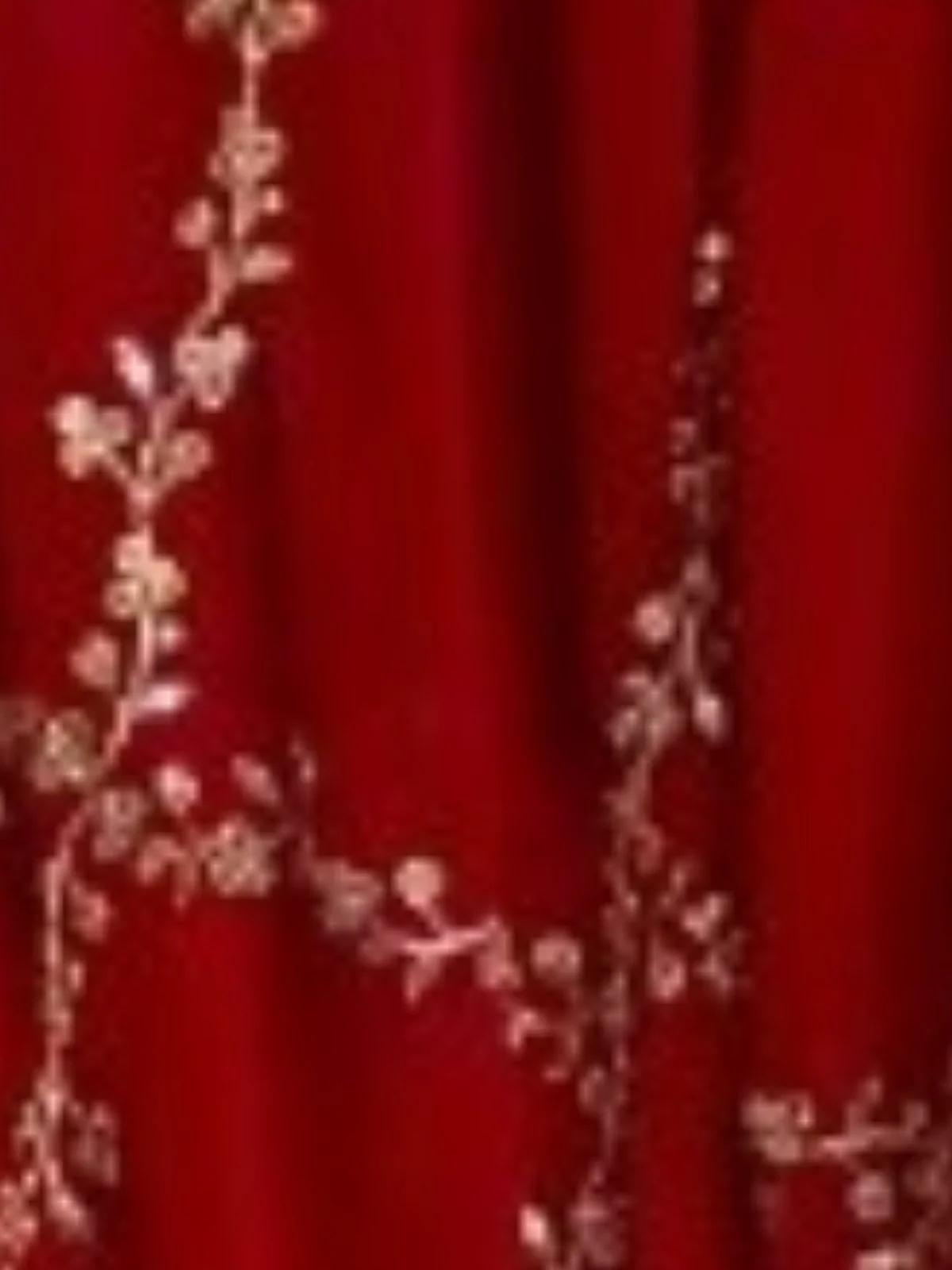 Odette Maroon Georgette Stitched Gown With Dupatta For Women - Image 7