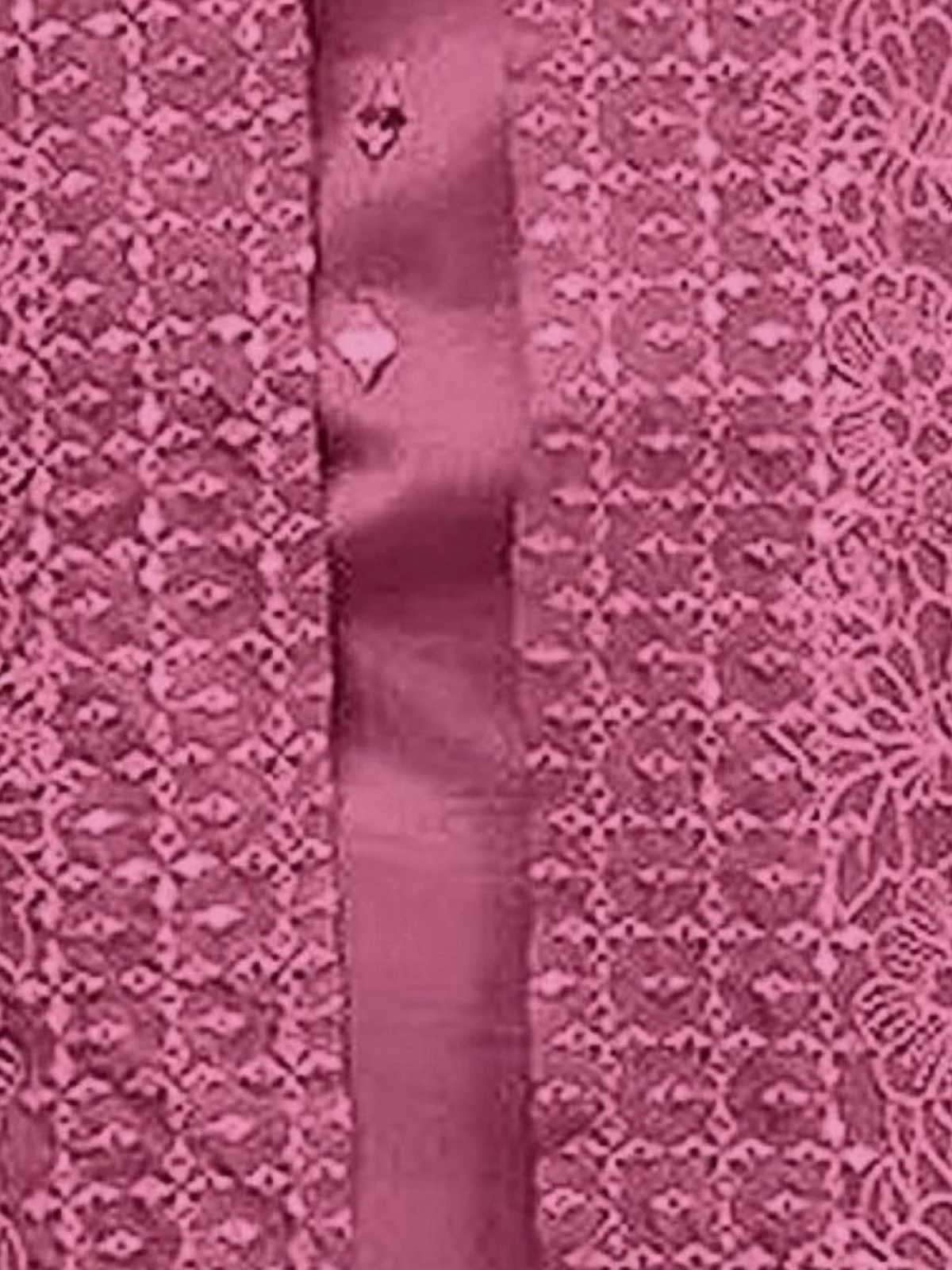 Odette Mauve Pink Poly Crepe Solid Semi Stitched Kurta Set For Women - Image 3