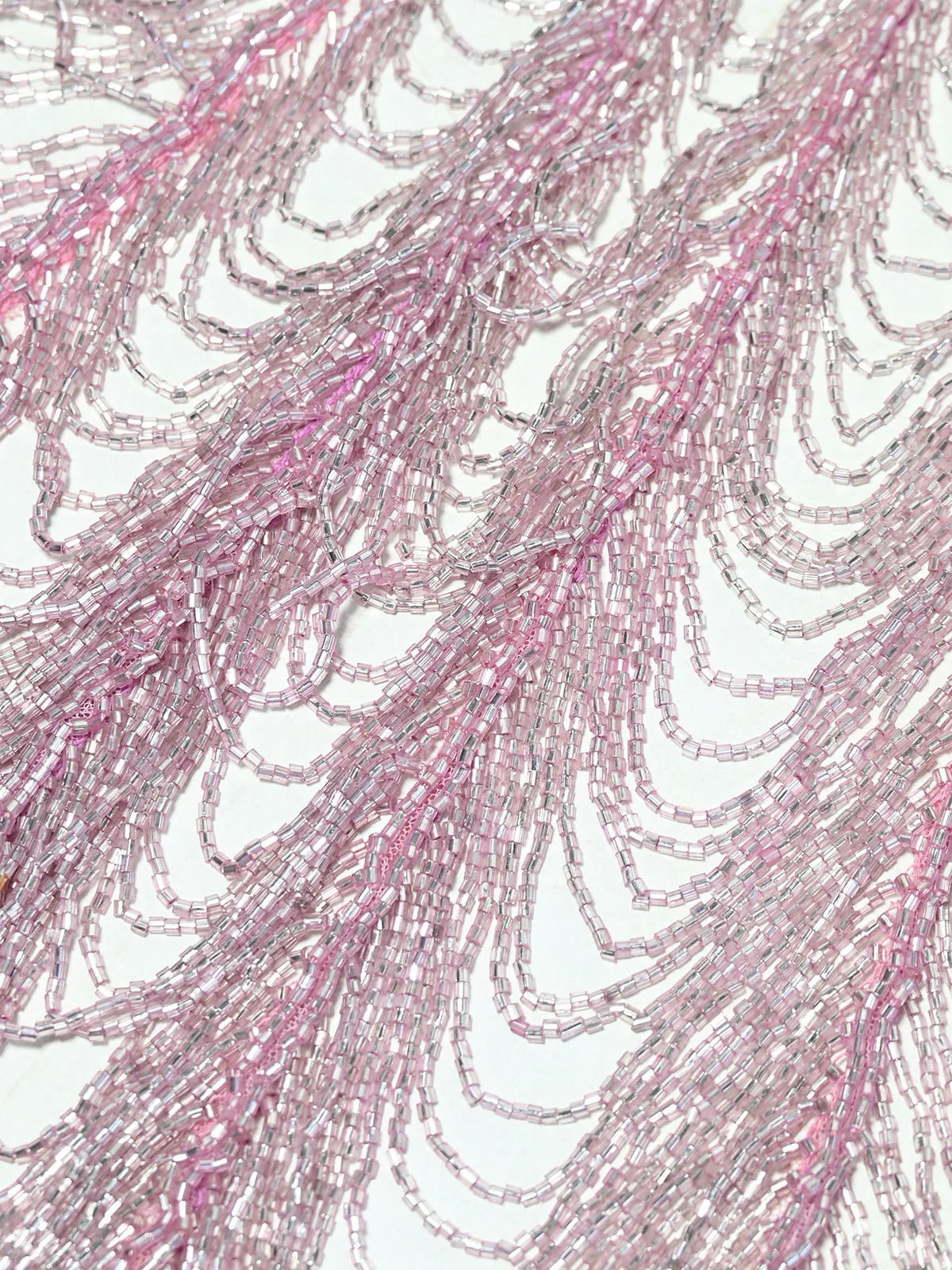 Odette Mauve Pink Soft Net Embellished Cape For Women - Image 4