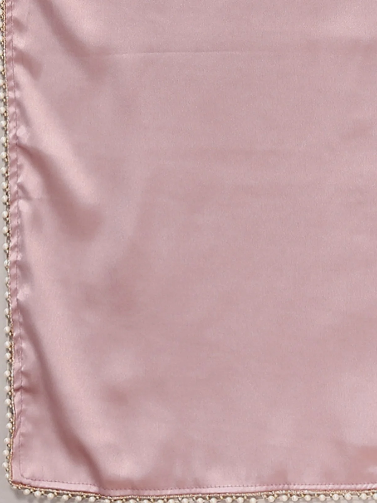 Odette Mauve Satin Embellished Saree With Unstitched Blouse For Women - Image 7