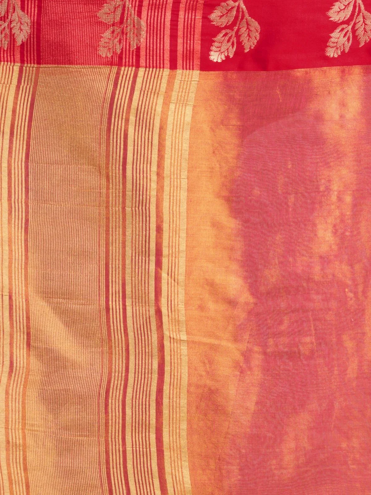 Odette Mauve Silk Blend Woven Saree For Women - Image 6