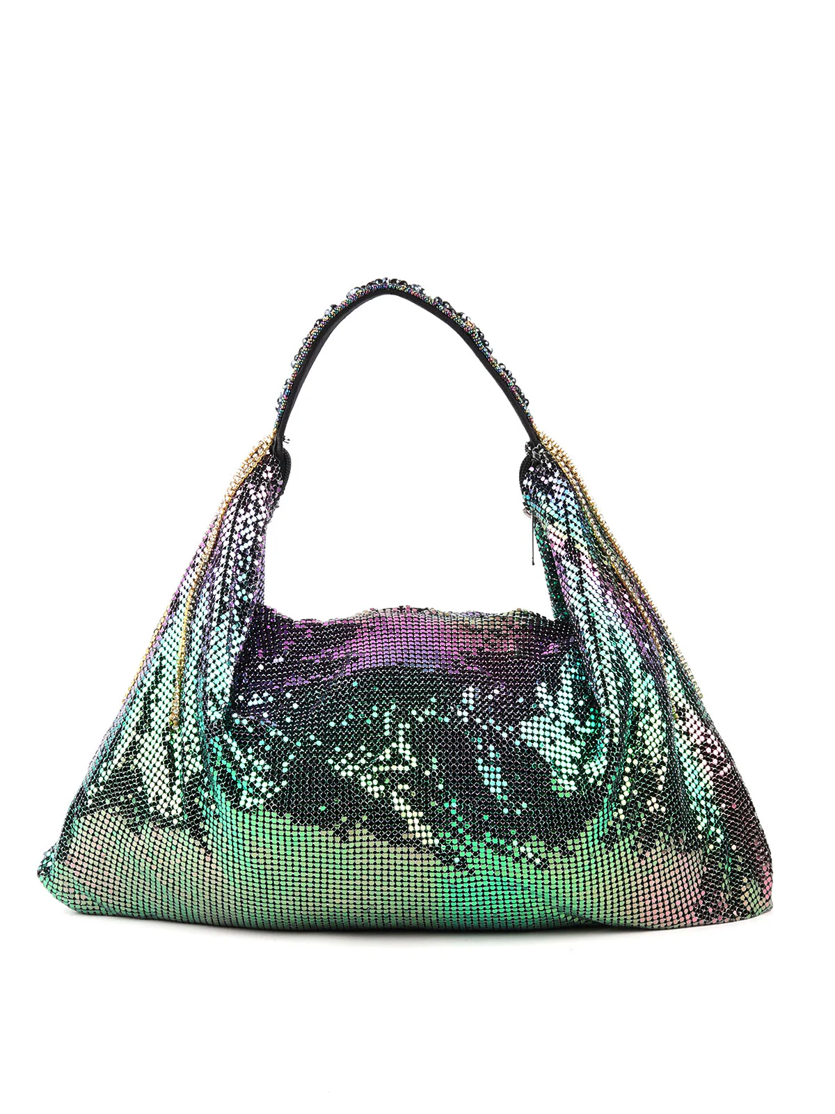 Odette Metallic Green Clutch For Women - Image 3