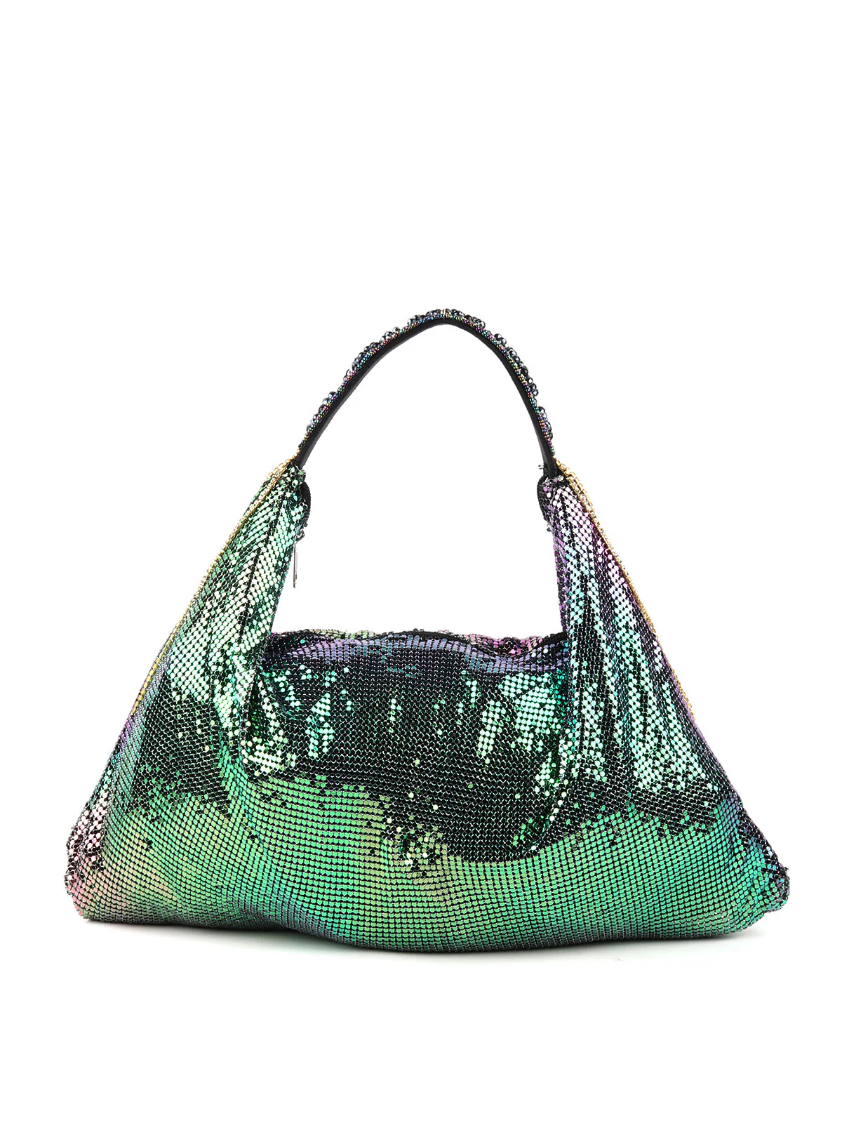 Odette Metallic Green Clutch For Women - Image 5