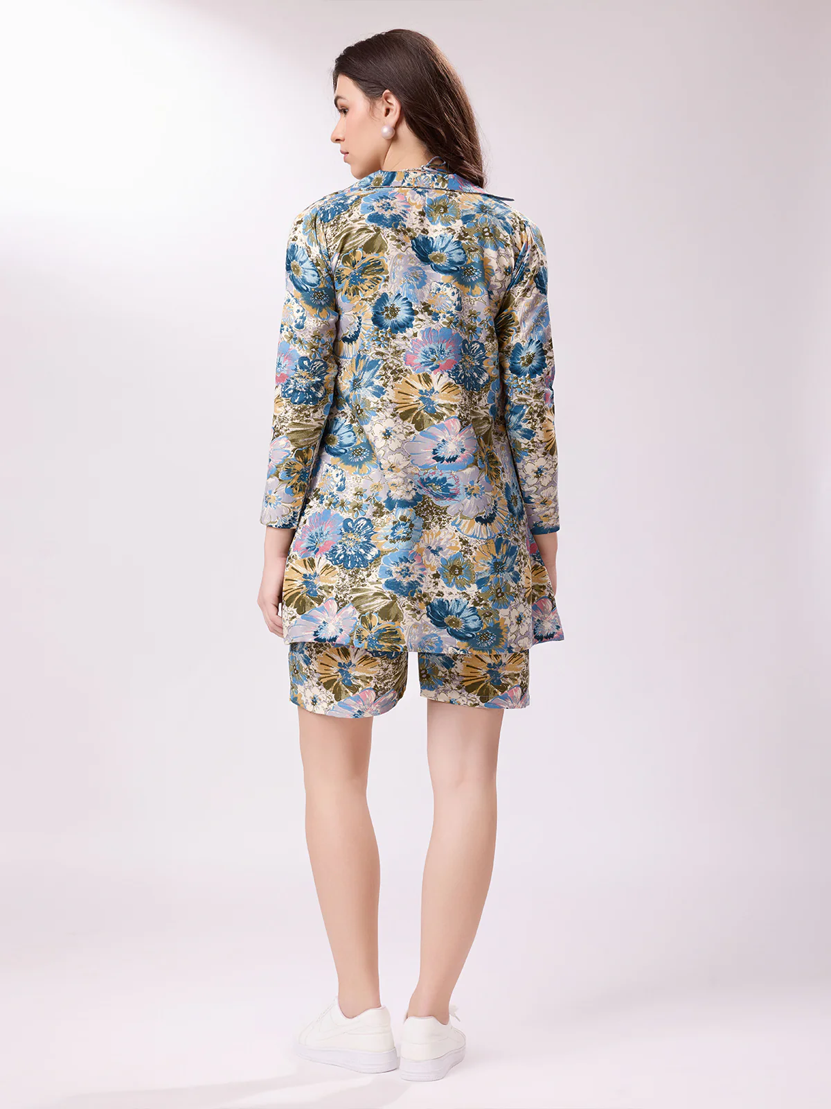 Odette Multicolor Printed Cotton Blend Stitched Co-Ord Set For Women - Image 4