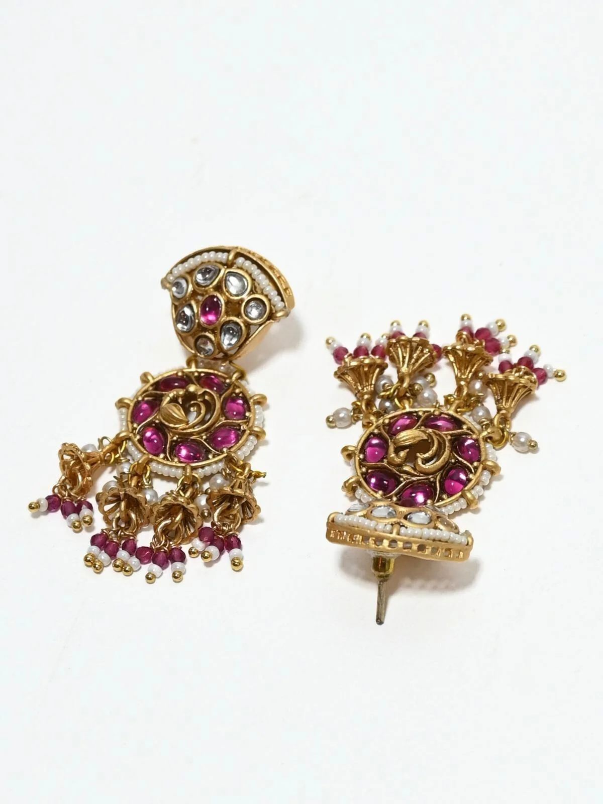 Odette Multicolor Alloy Kundan And Beaded Jewellery Set For Women - Image 6