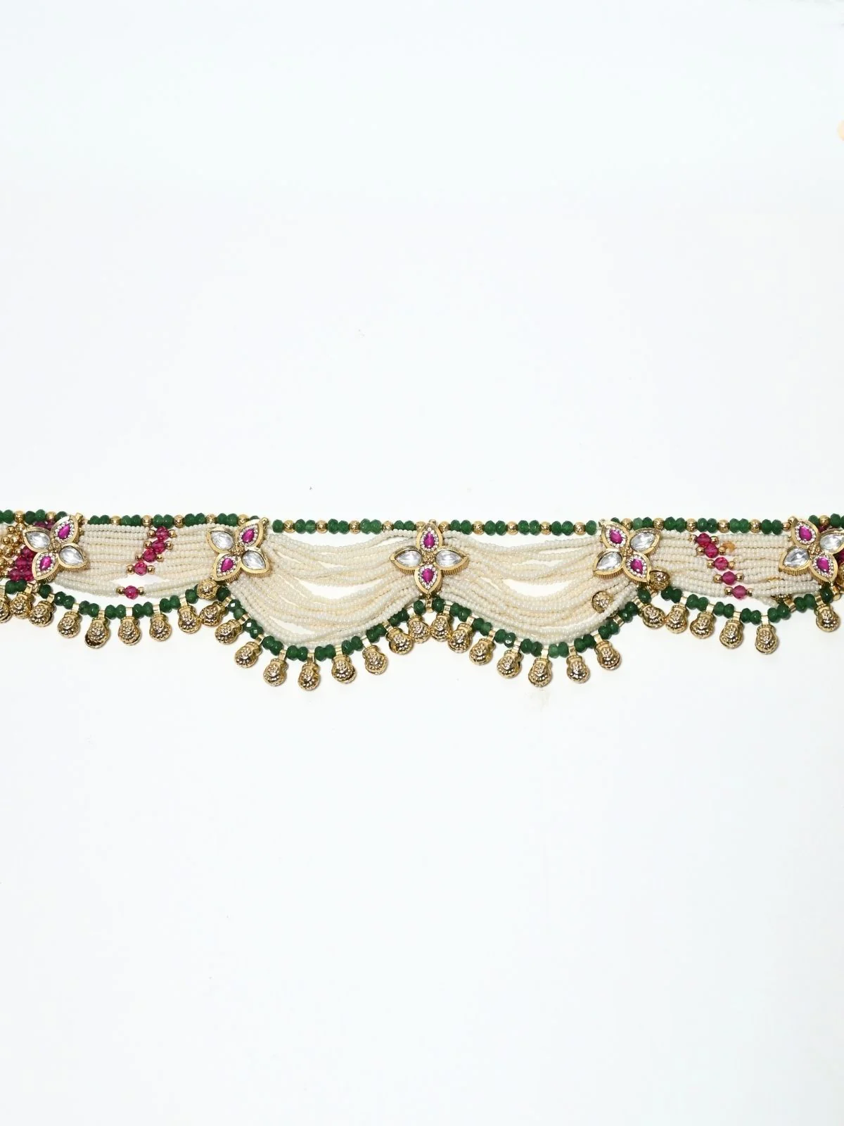 Odette Multicolor Alloy Kundan Jewellery Set For Women - Image 5