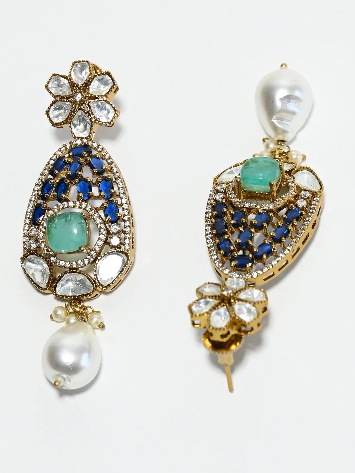 Odette Multicolor Alloy Stone Jewellery Set For Women - Image 5